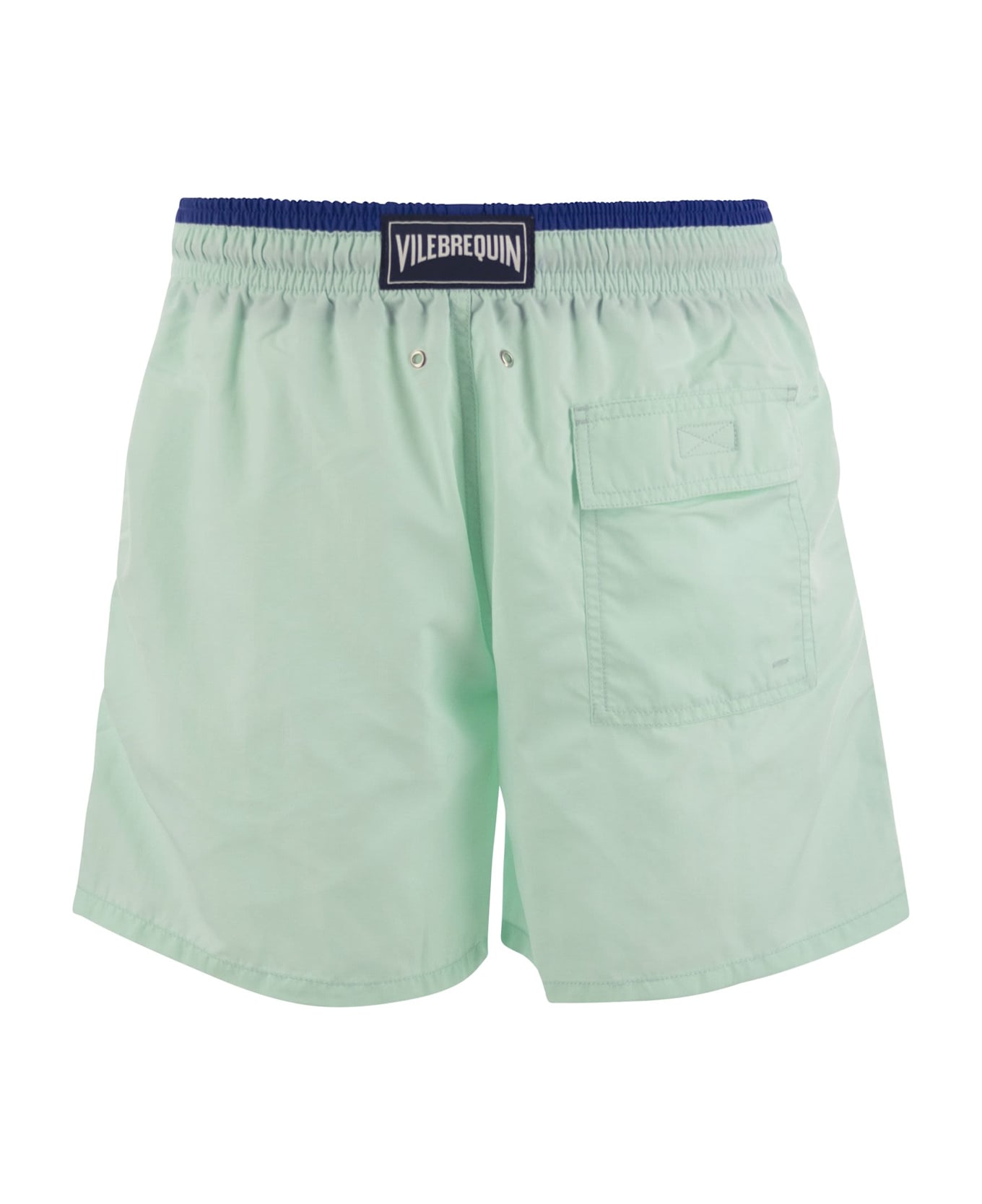 Vilebrequin Moka - Beach Shorts With Contrasting Color - Light Blue