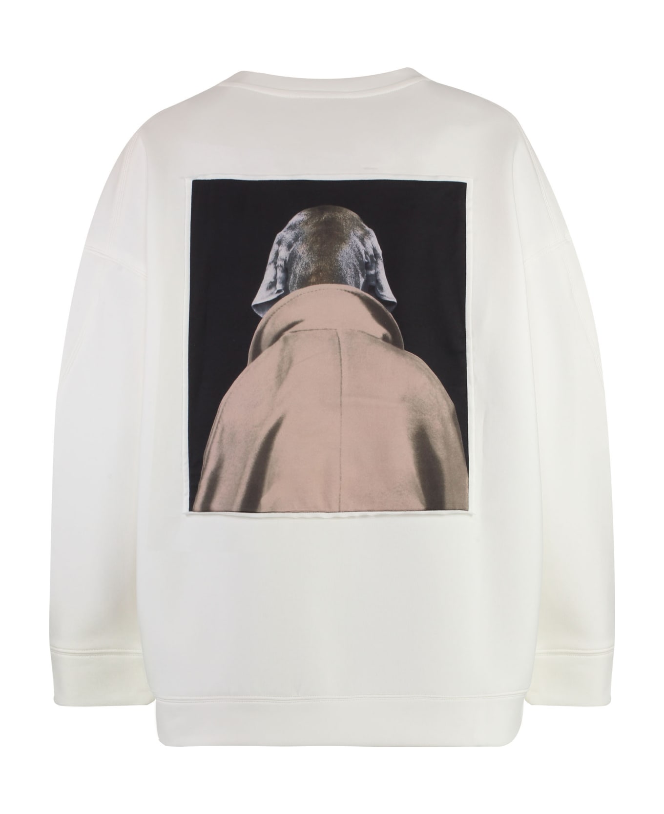 Max Mara Bacco Print Sweatshirt - BIANCO AVORIO