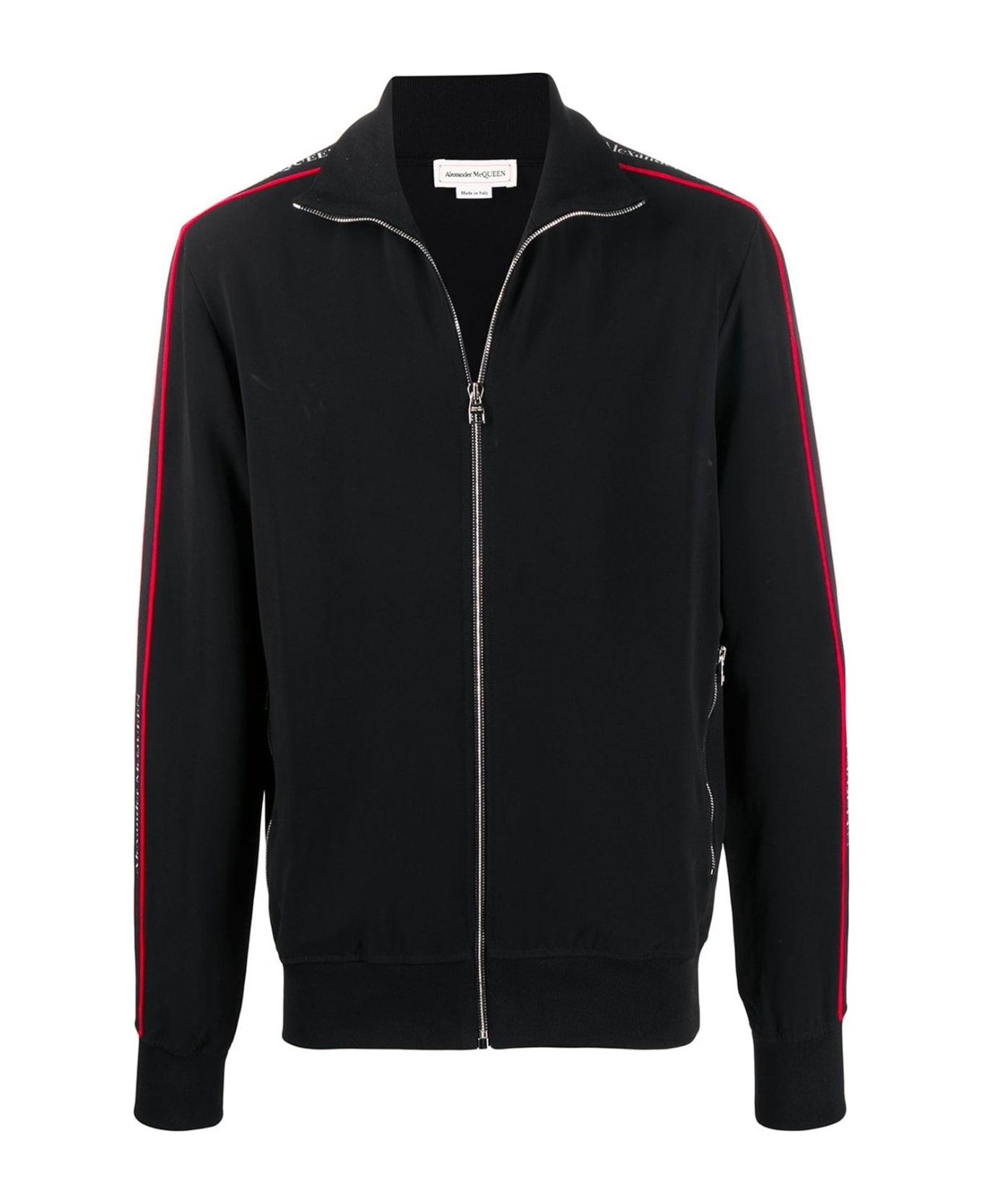 Alexander McQueen Logo Zipped Sweatshirt - Black