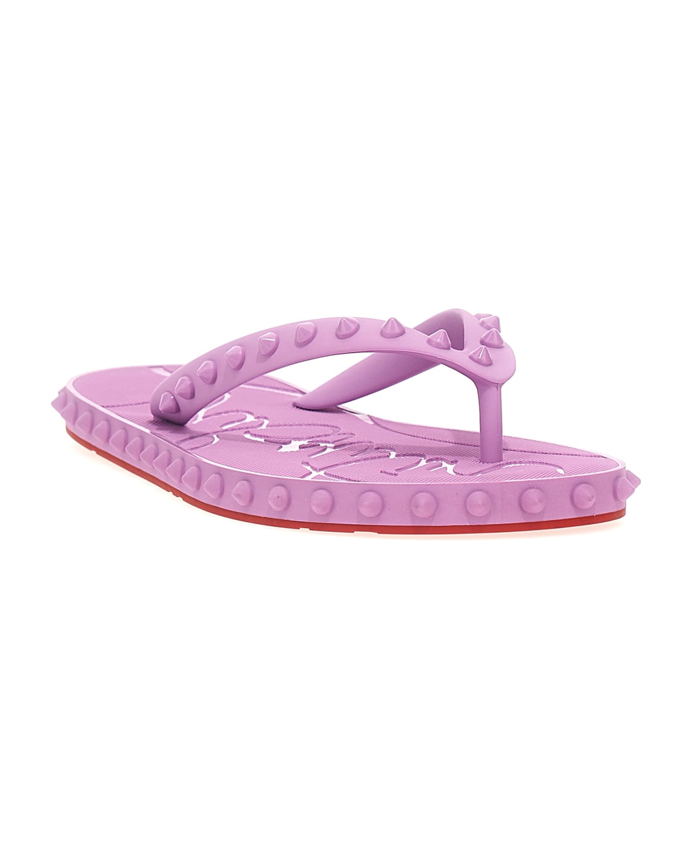 【Christian Louboutin】 Super Loubi thong sandals Super Loubi Flip woman - Sandals - Rubber - Loubi - Women