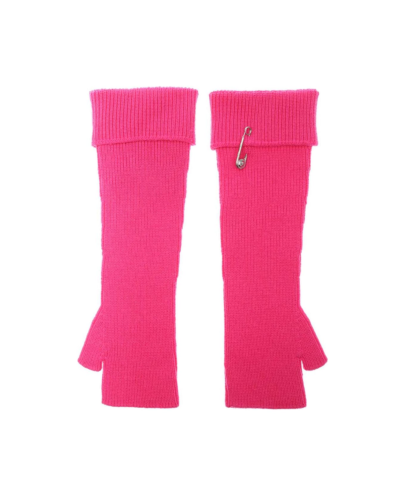 Versace Wool Gloves - Fuchsia 手袋