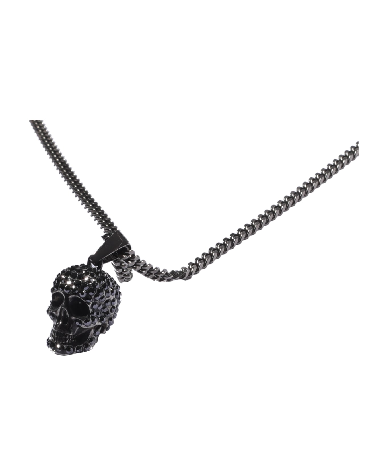 Alexander McQueen Skull Charm Necklace - Argento