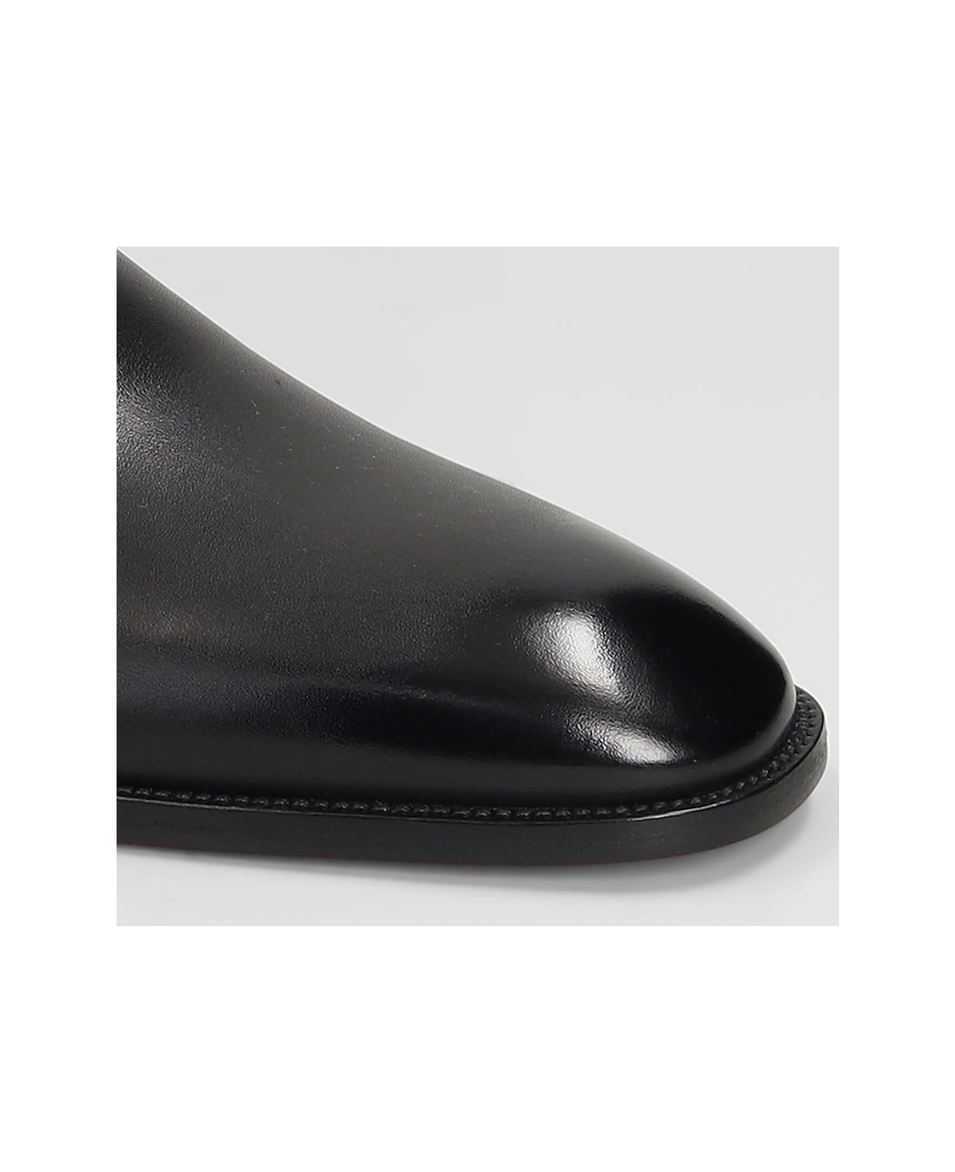 Christian Louboutin Danny Flex Loafers In Black Leather - black ローファー＆デッキシューズ