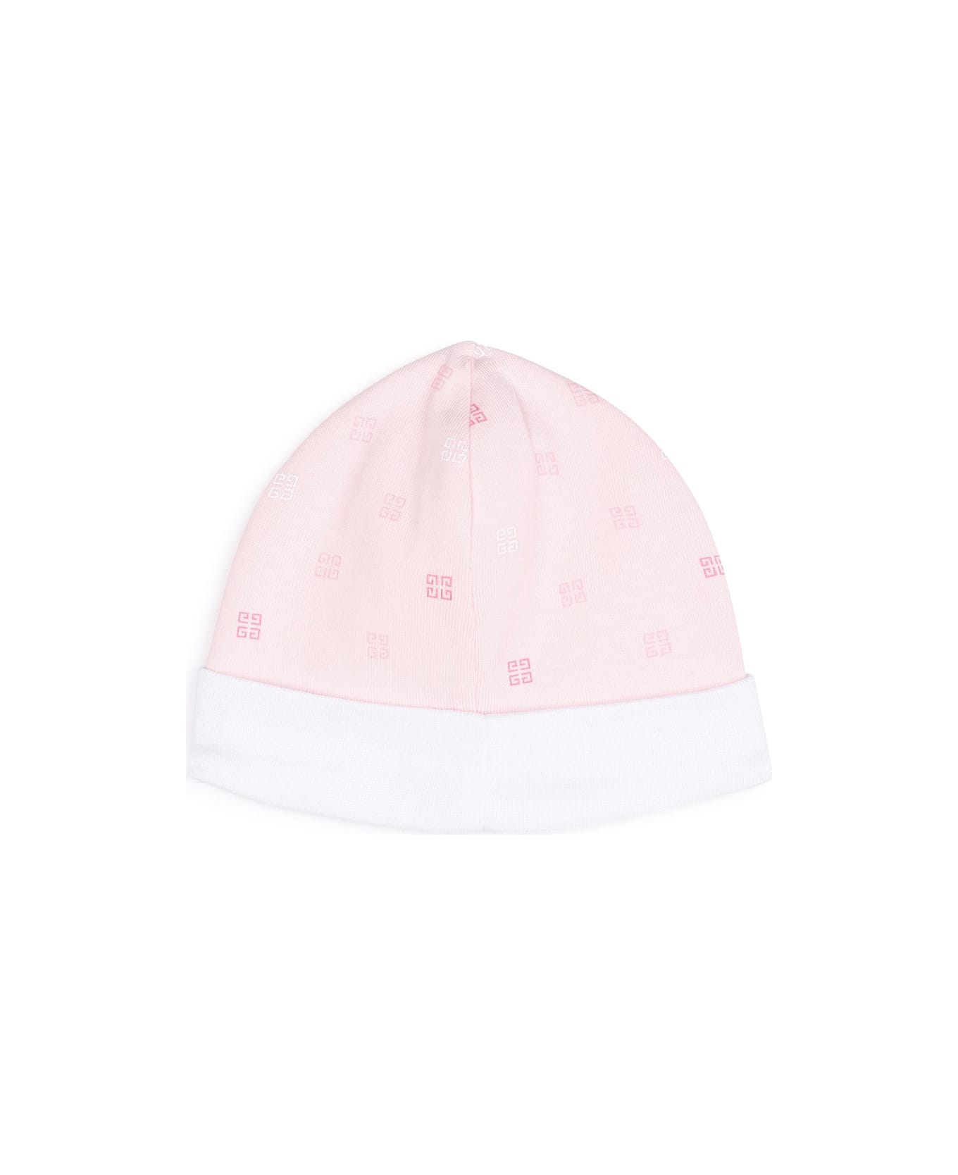 Givenchy Pink Hats Set With Logo And 4g Motif - Pink