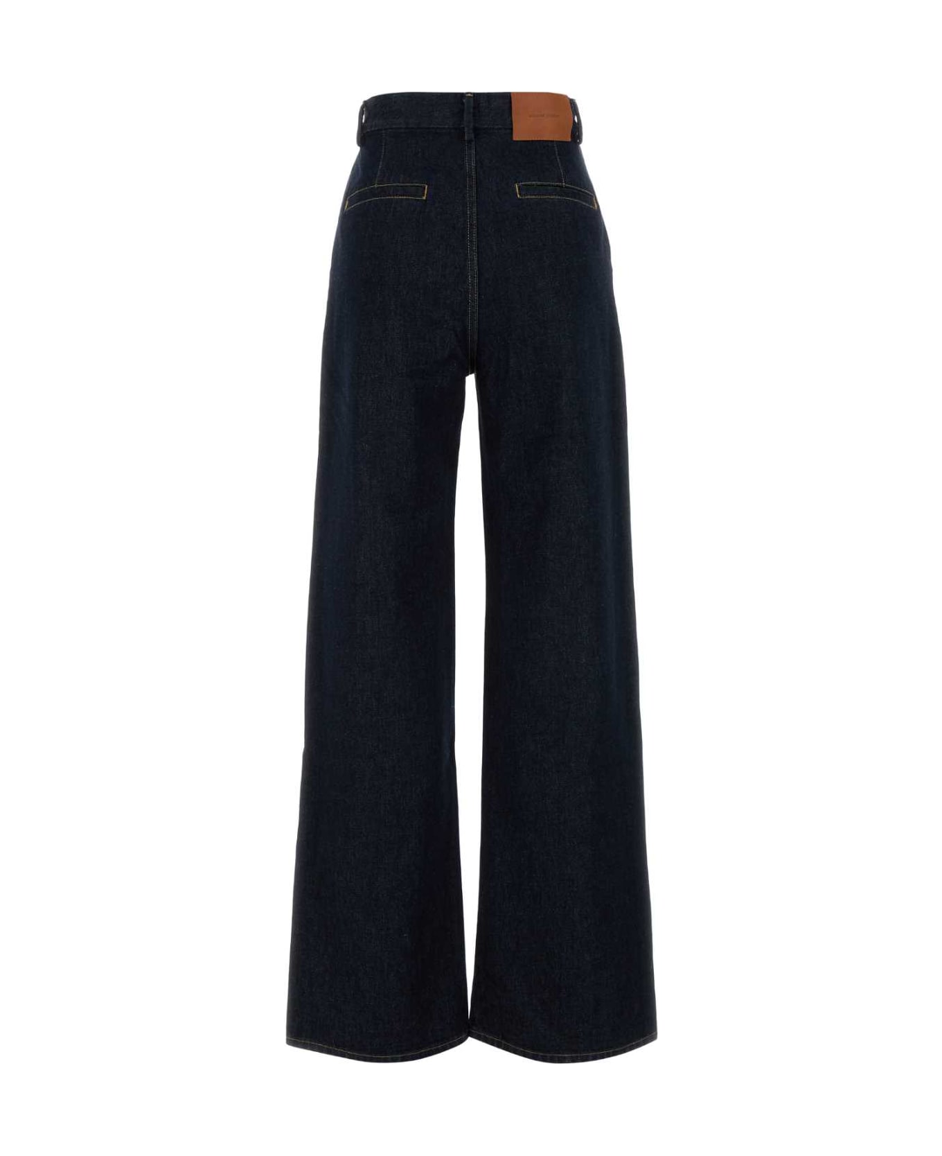 Loulou Studio Midnight Blue Denim Attu Wide-leg Jeans - RAWWASH