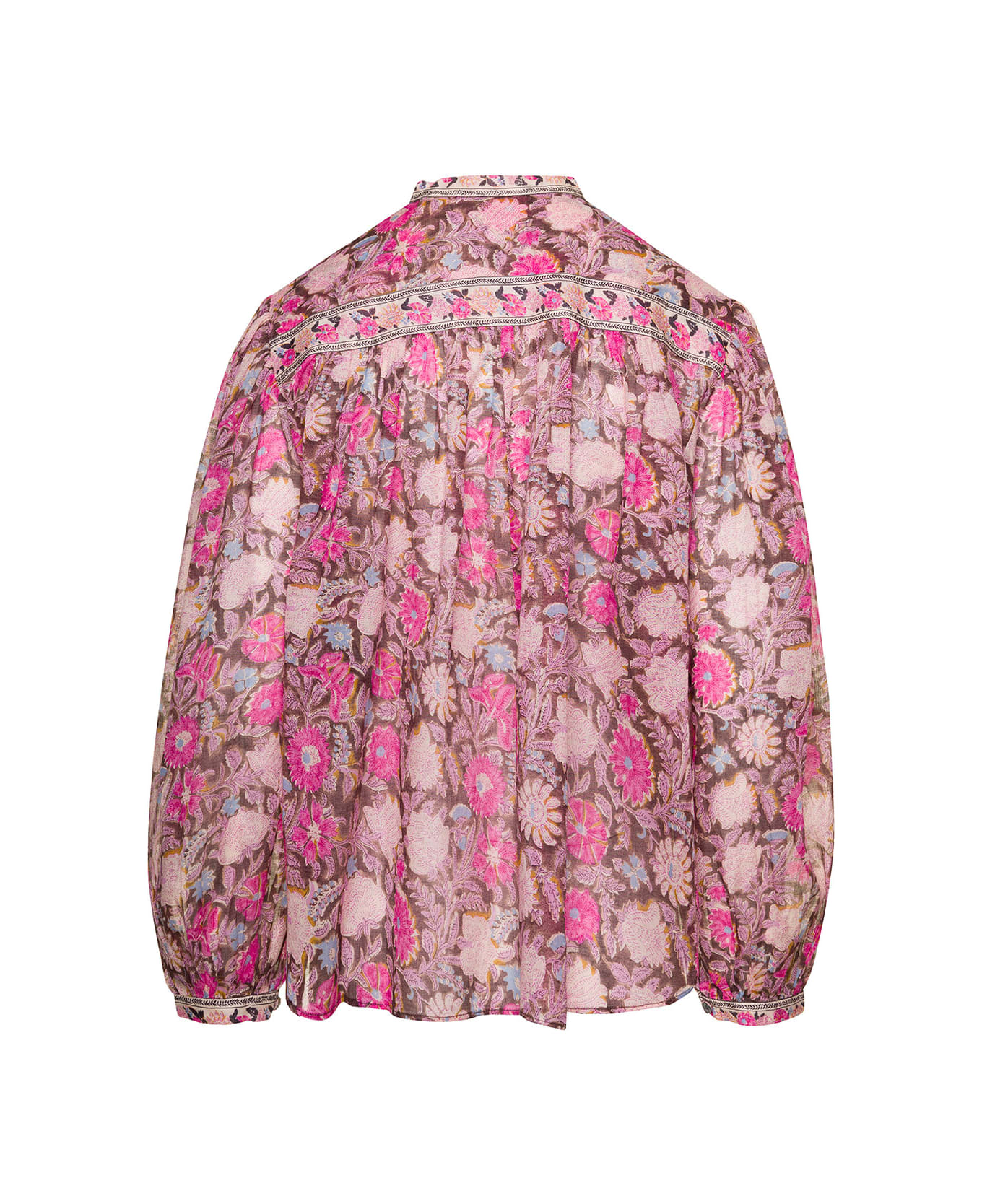 Isabel Marant Étoile Pink Floral Pink Blouse In Cotton Woman - Multicolor