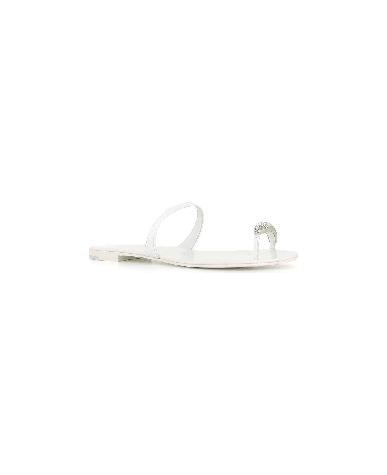 Giuseppe Zanotti Sandal Ring - White/silver