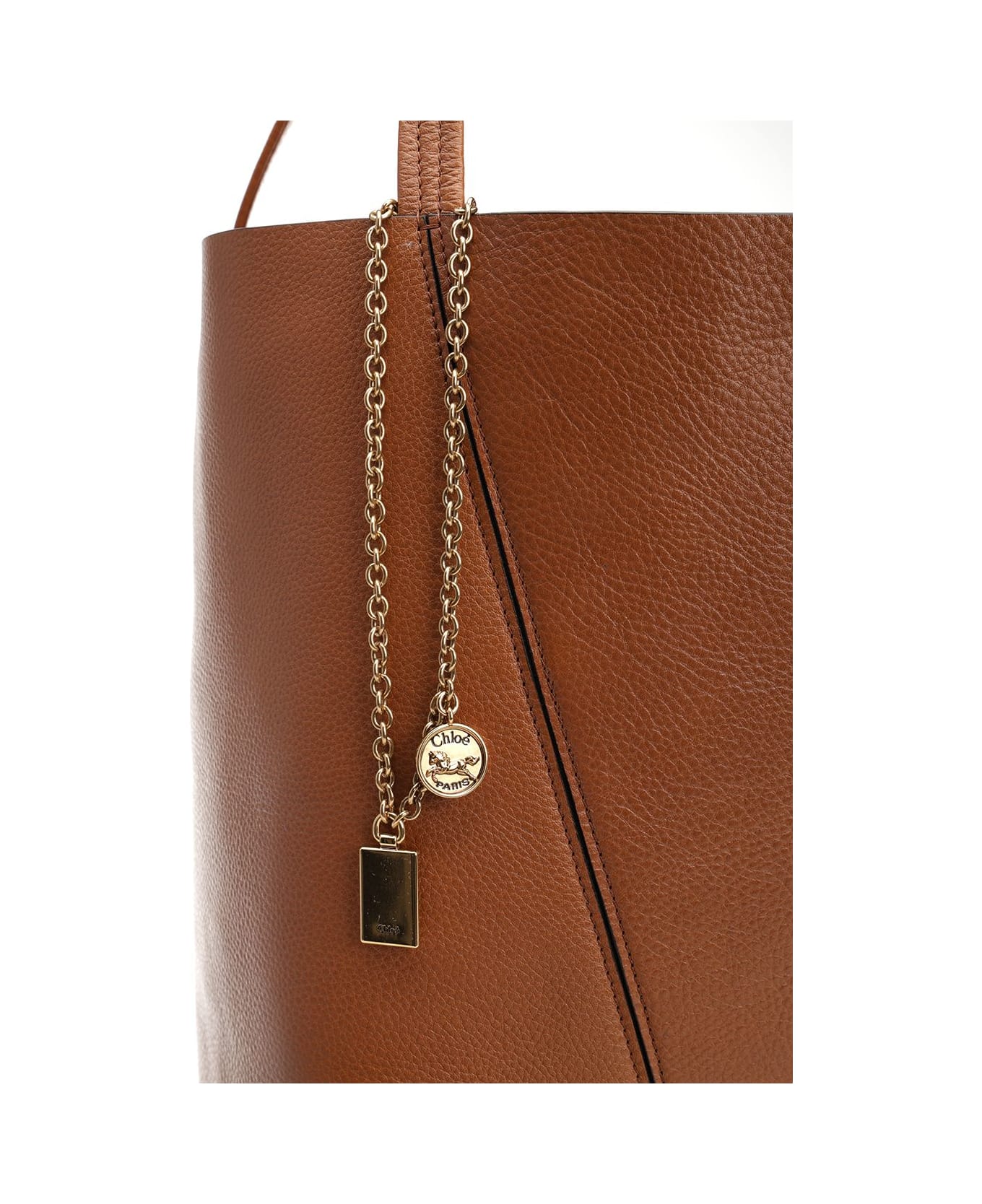 Chloé Large 
spin
 Tote Bag - CLAYBROWN