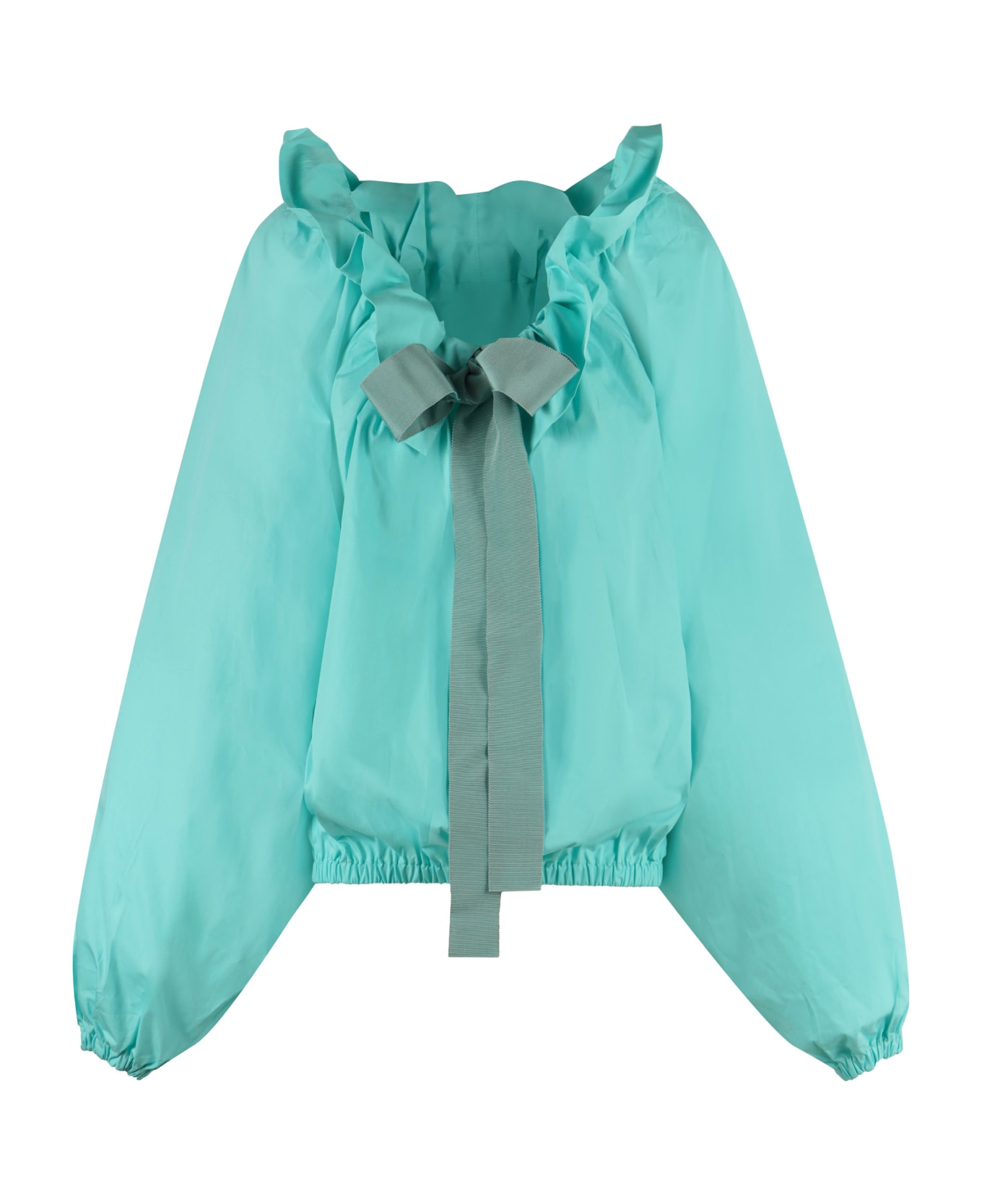 Patou Ruffled Top - Verde ブラウス