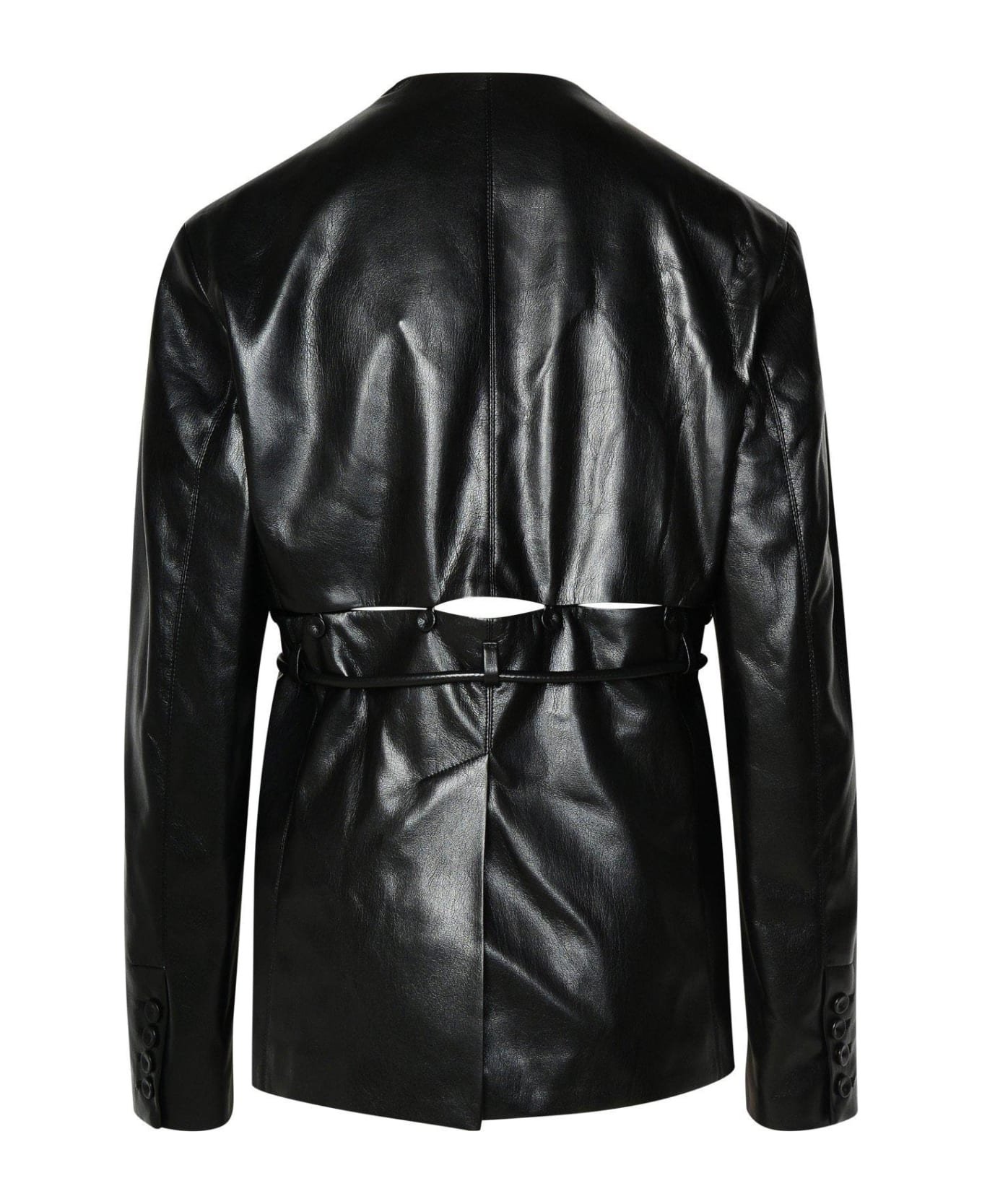 Nanushka Maida Leather Jacket - Black
