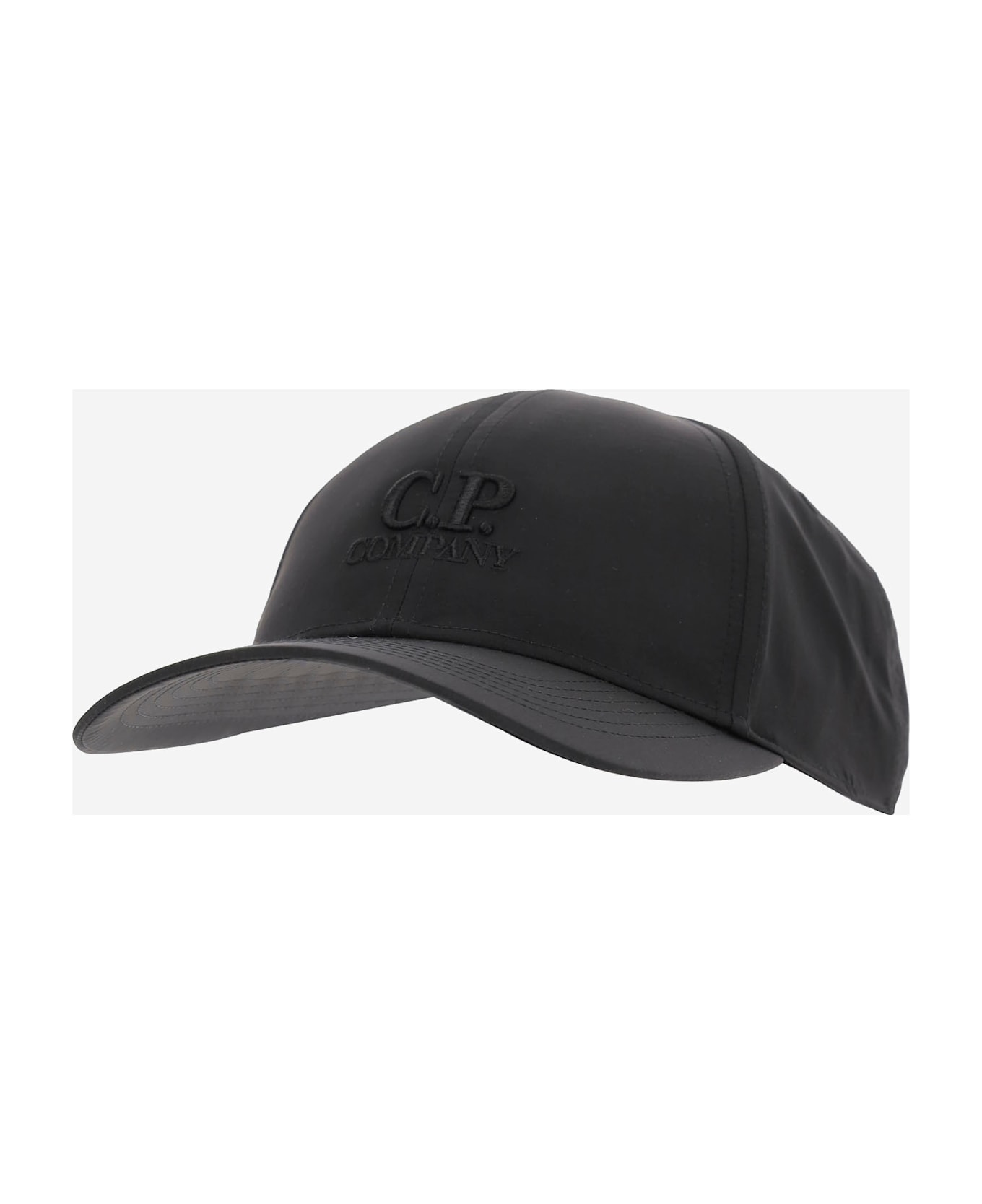 C.P. Company Chrome-r Nylon Hat With Logo - Black