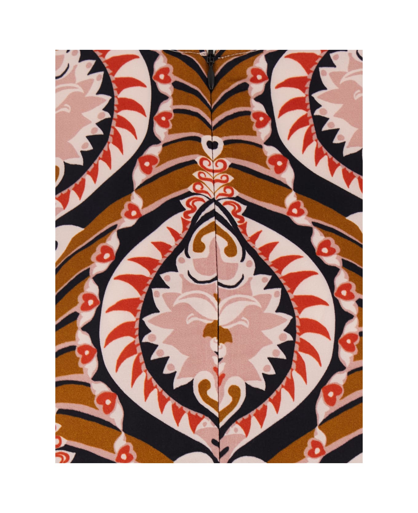 Farm Rio 
pineapple Jewelry
 Multicolor Midi Dress With Flared Hem And All-over Floral Print In Tech Fabric Woman - Multicolor