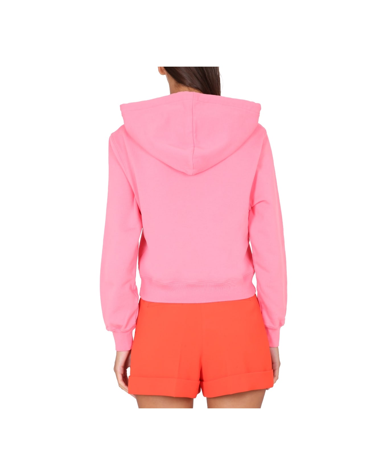 Moschino Hoodie With Logo - PINK