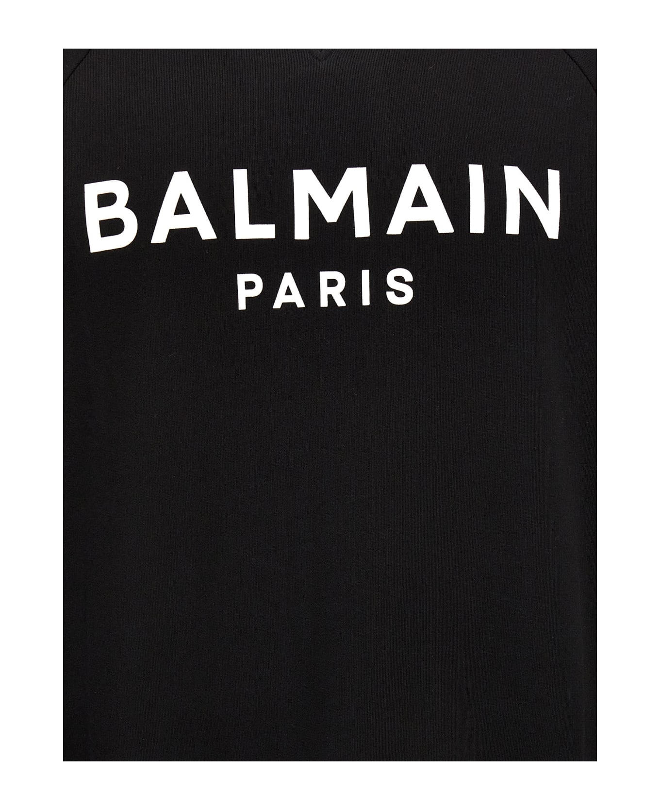 Balmain Logo Sweatshirt - Eab Noir Blanc