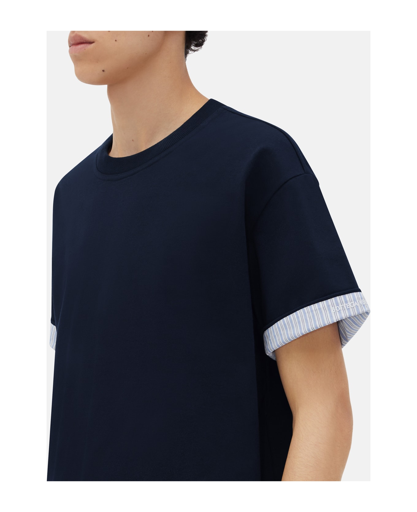 Bottega Veneta T-shirt With Cuff - Blue シャツ