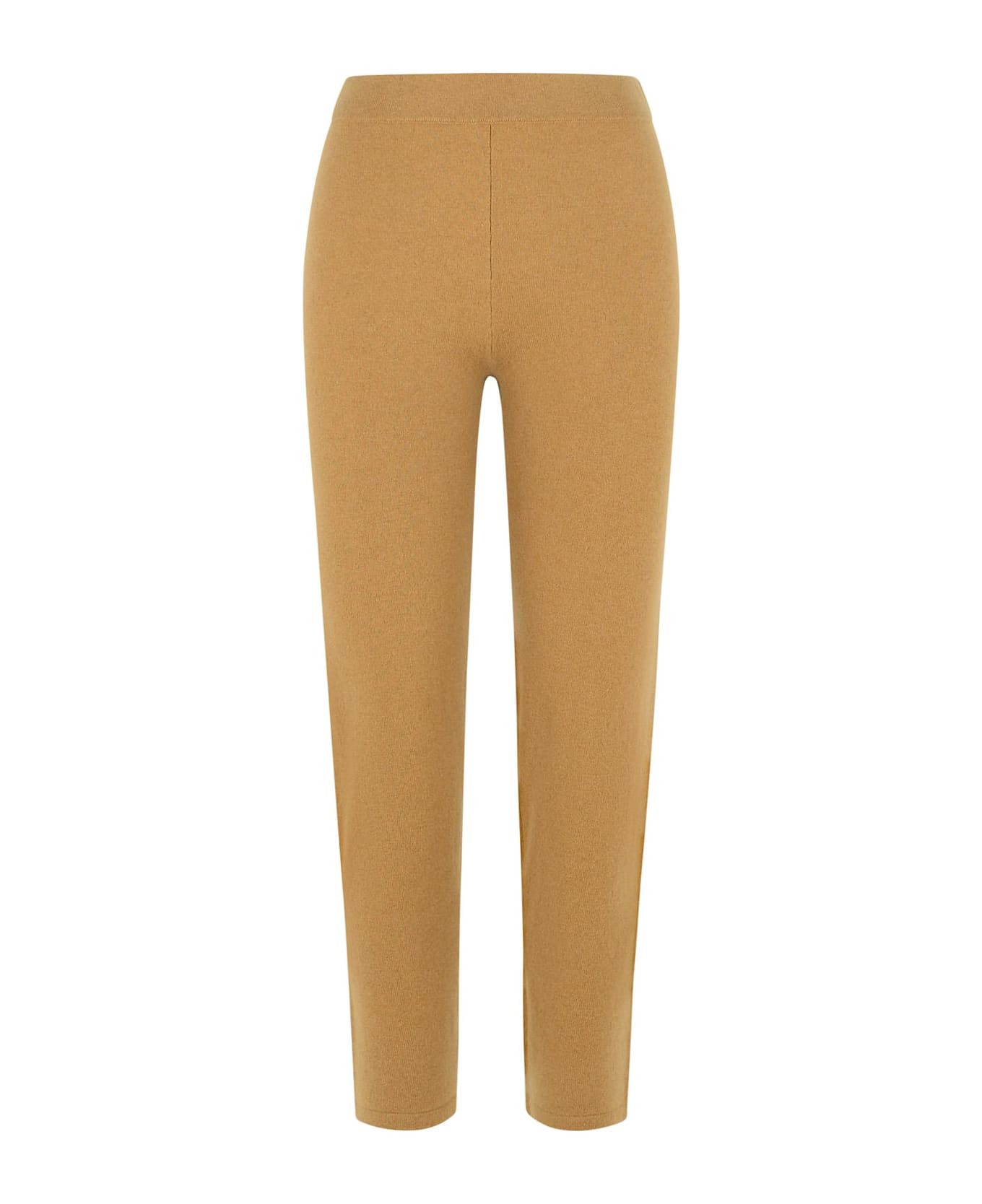 Max Mara Beige Cashmere Blend Trousers - Beige