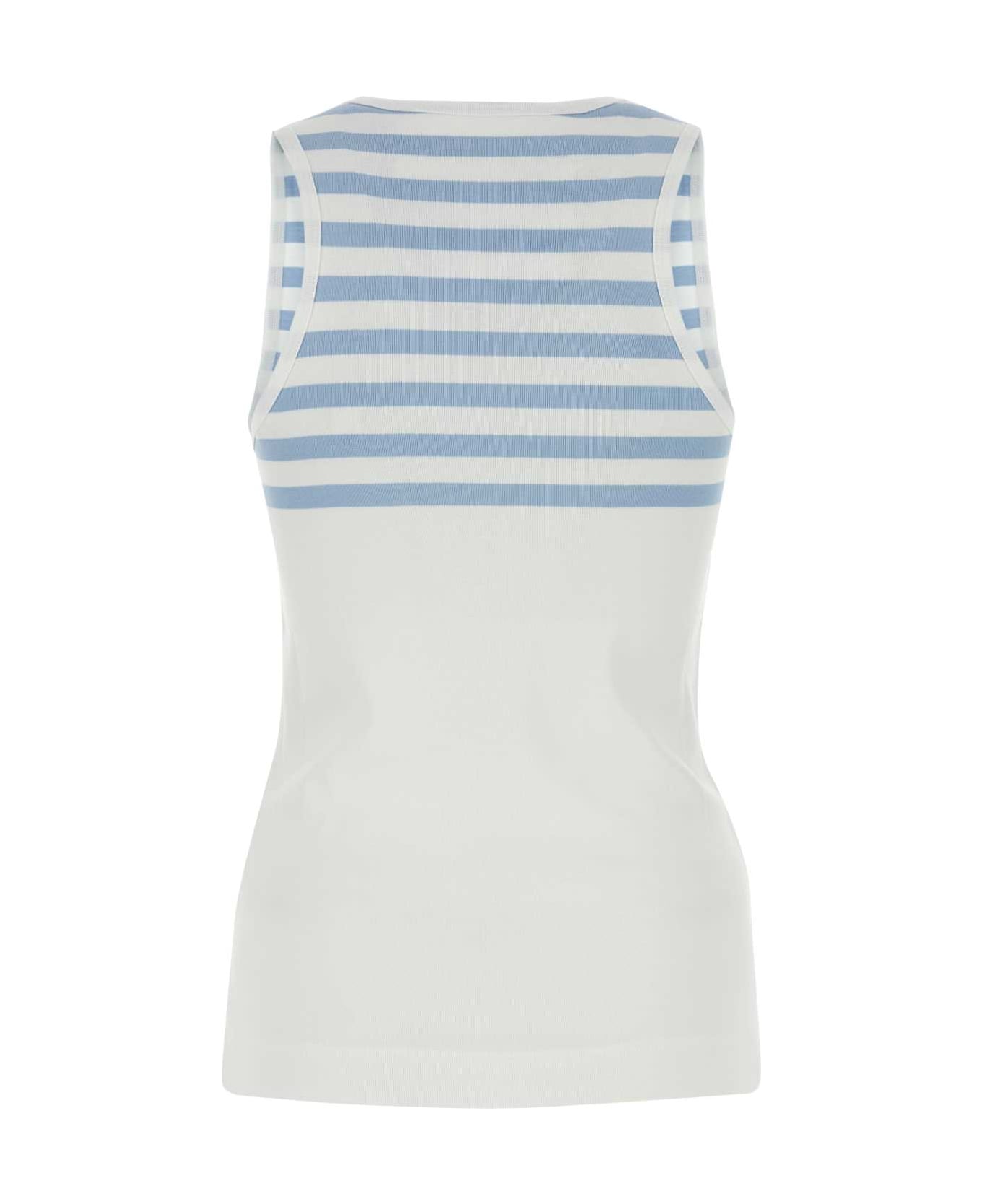 Givenchy White Cotton Tank Top - WHITELIGHTBLUE