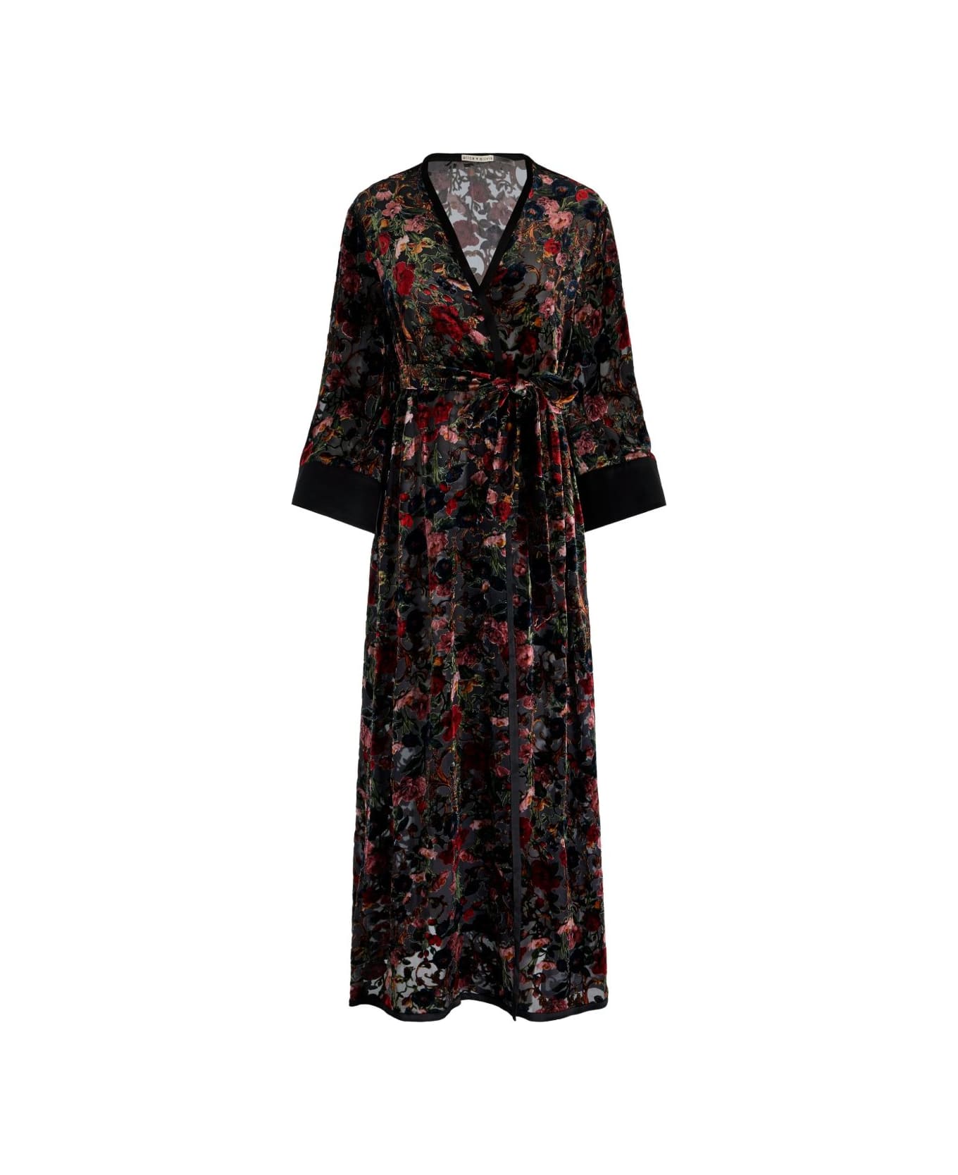 Alice + Olivia Nomi Maxi Kimono - Black