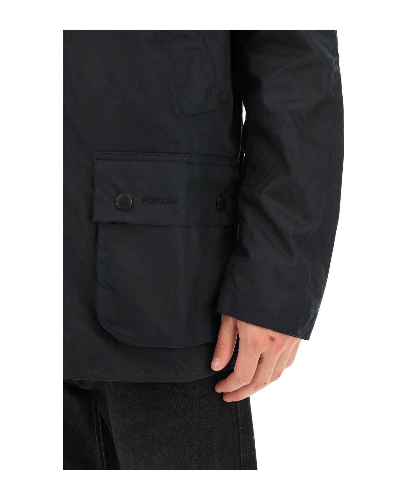 Barbour Ashby Waxed Jacket - Navy