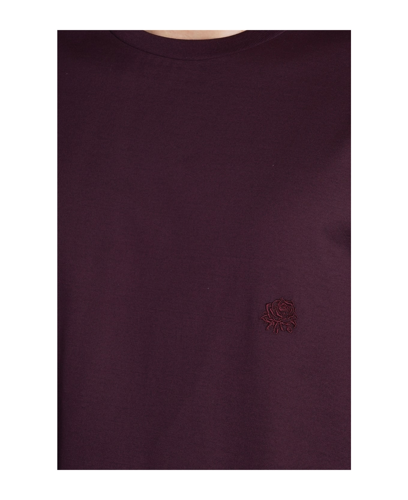 Low Brand B150 Rose T-shirt In Bordeaux Cotton - bordeaux シャツ