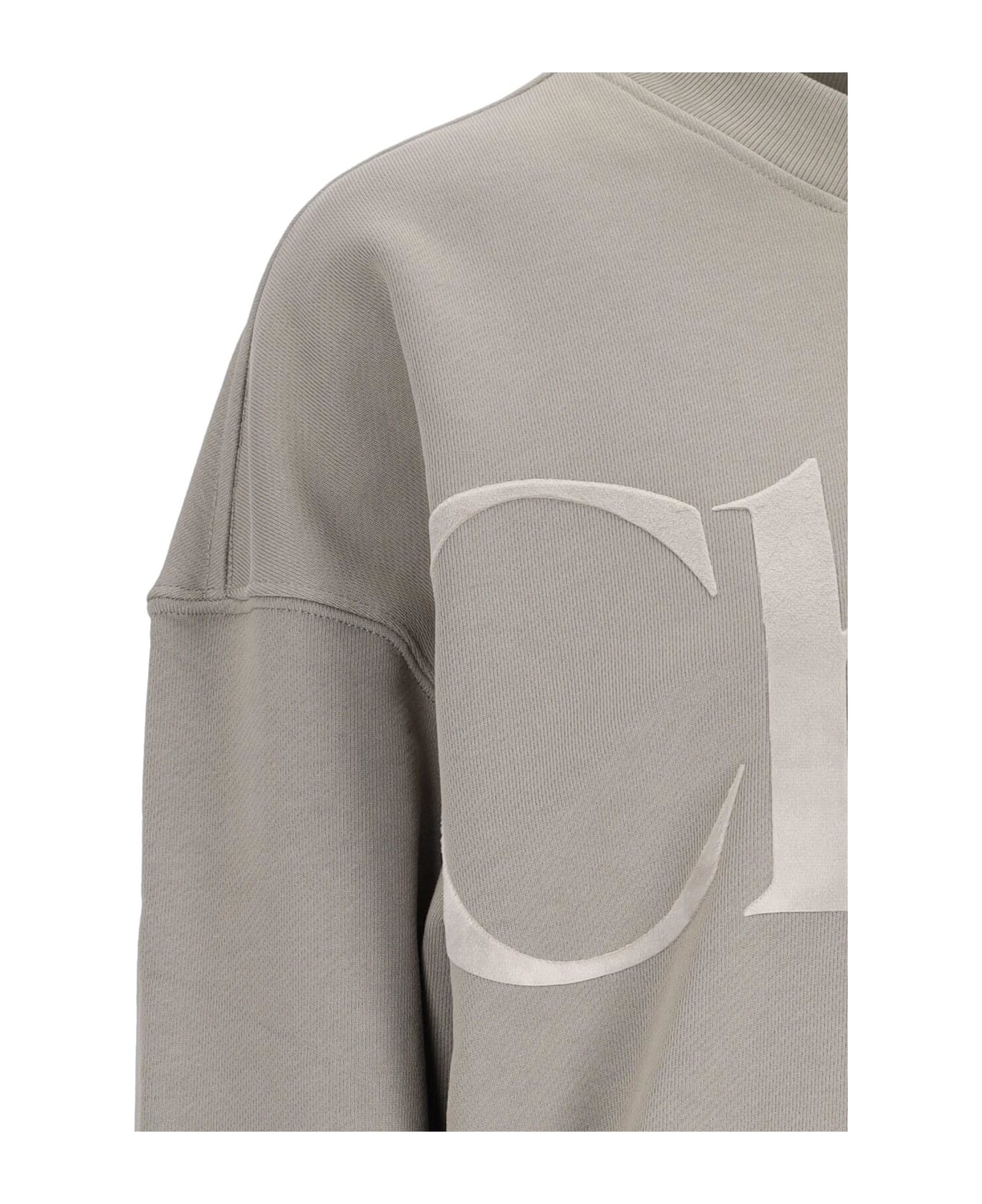 Chloé Logo Crewneck Sweatshirt - Grigio