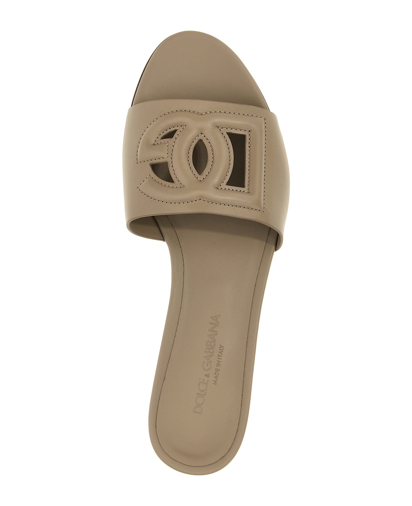 Dolce & Gabbana 'dg' Slides - Gray