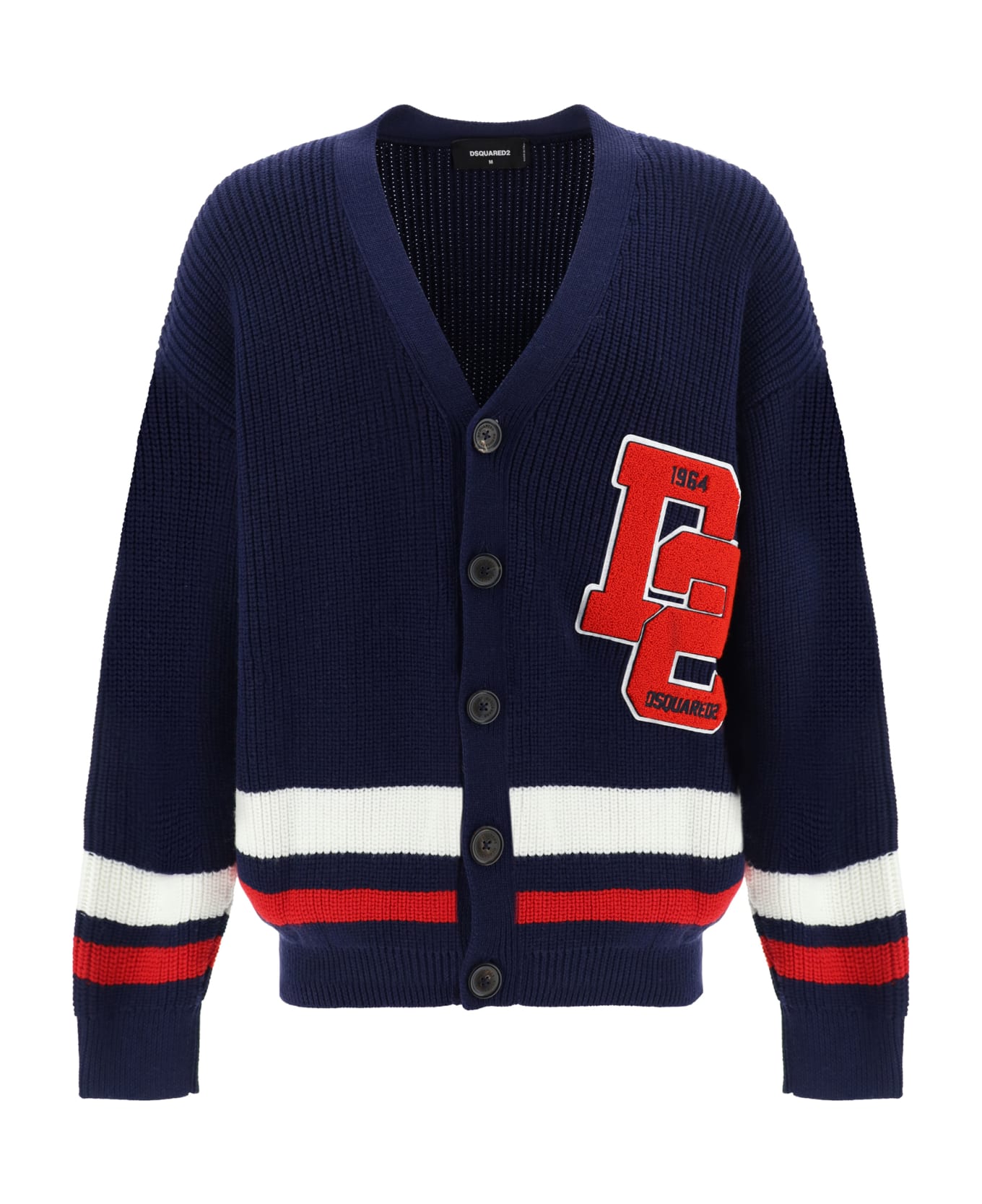Dsquared2 Varsity Cardigan With D2 Patch - 961
