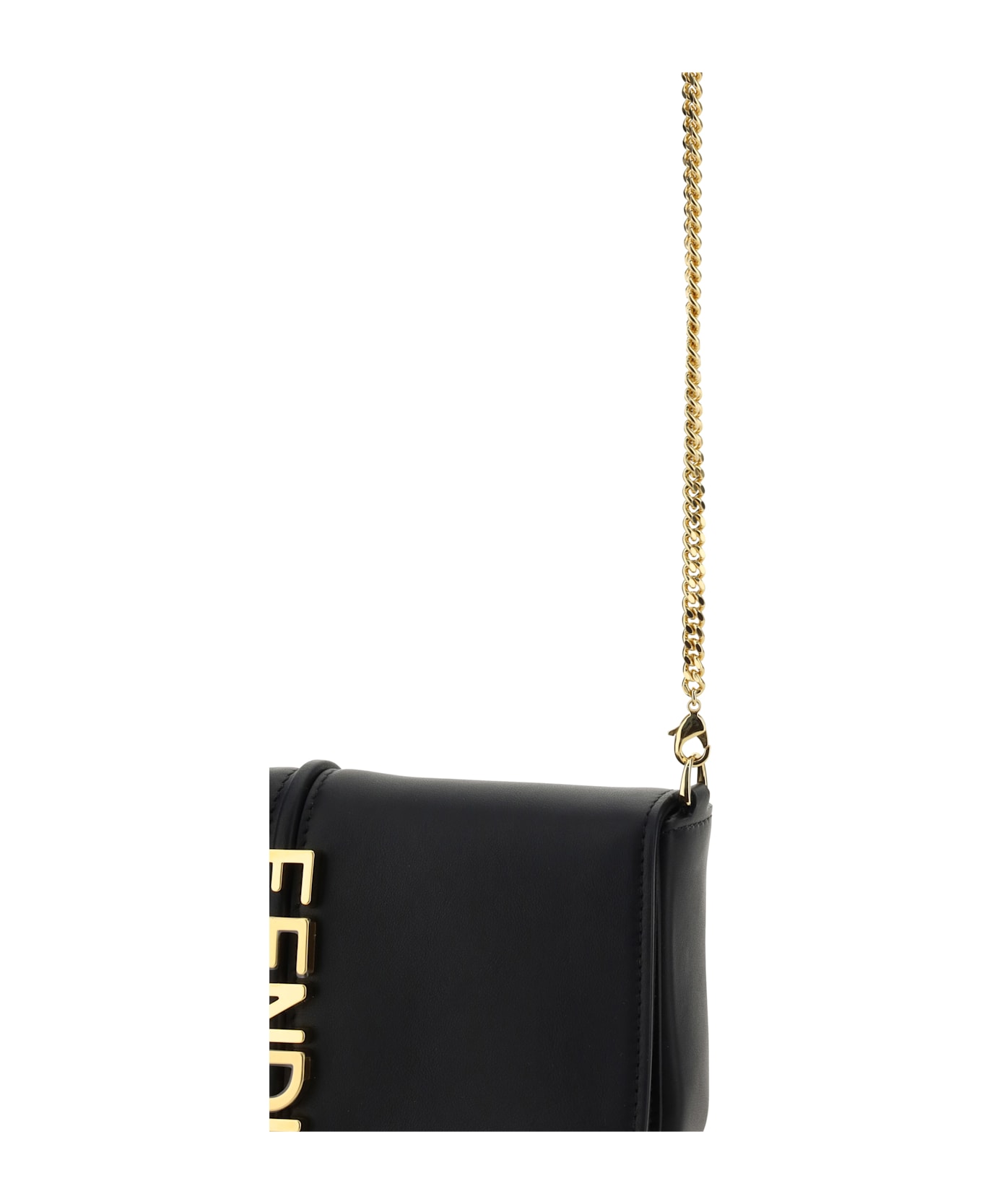 Fendi Wallet With Chain - Nero+oro Soft