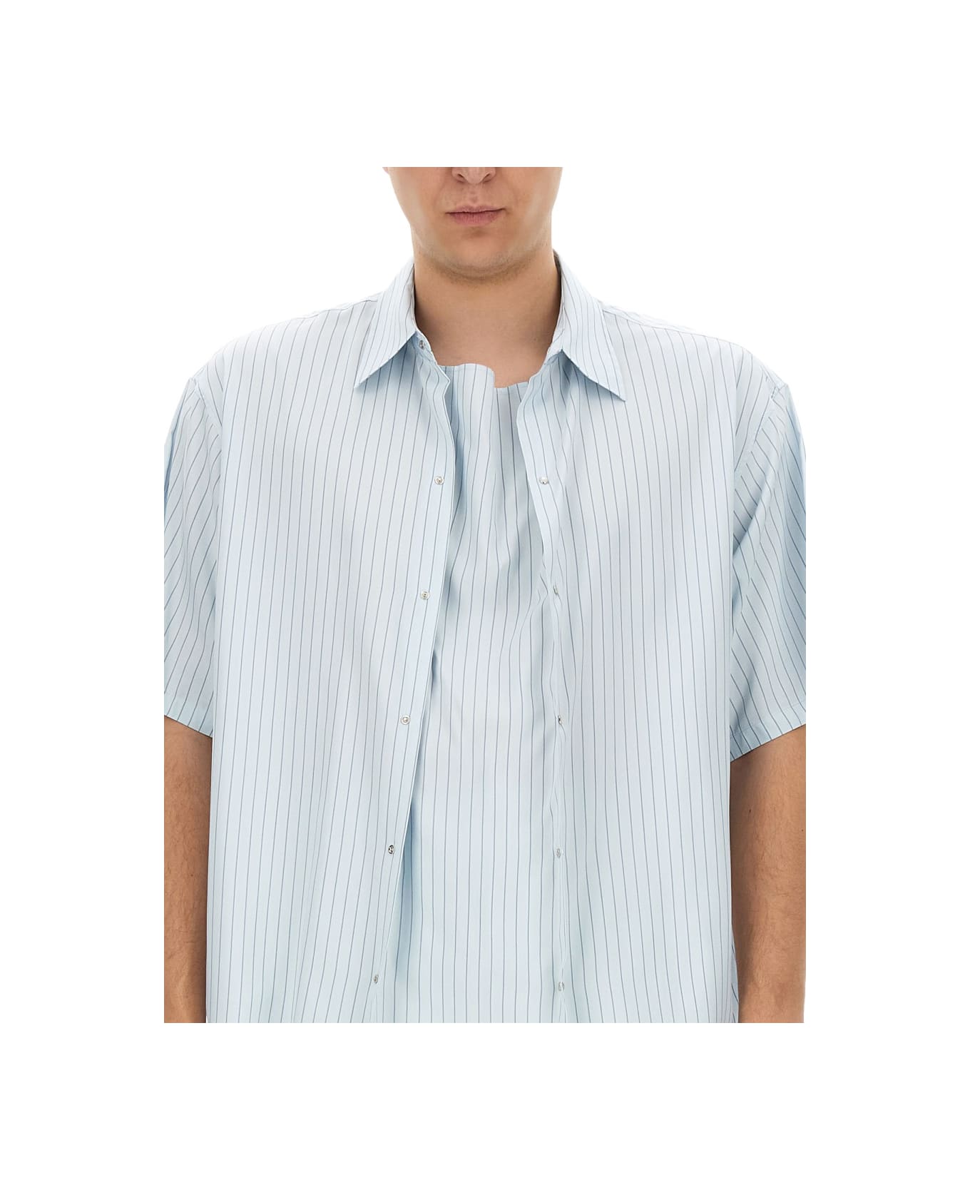Lanvin Striped Shirt - AZURE