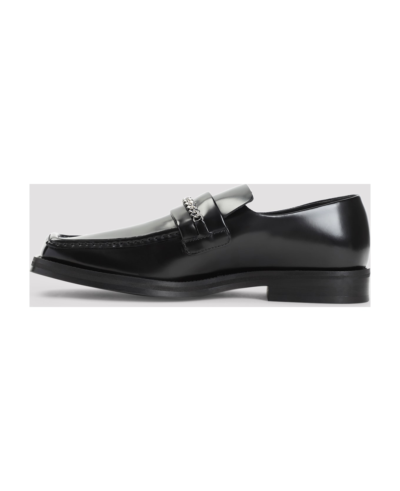 Martine Rose Square Toe Loafers - BLACK