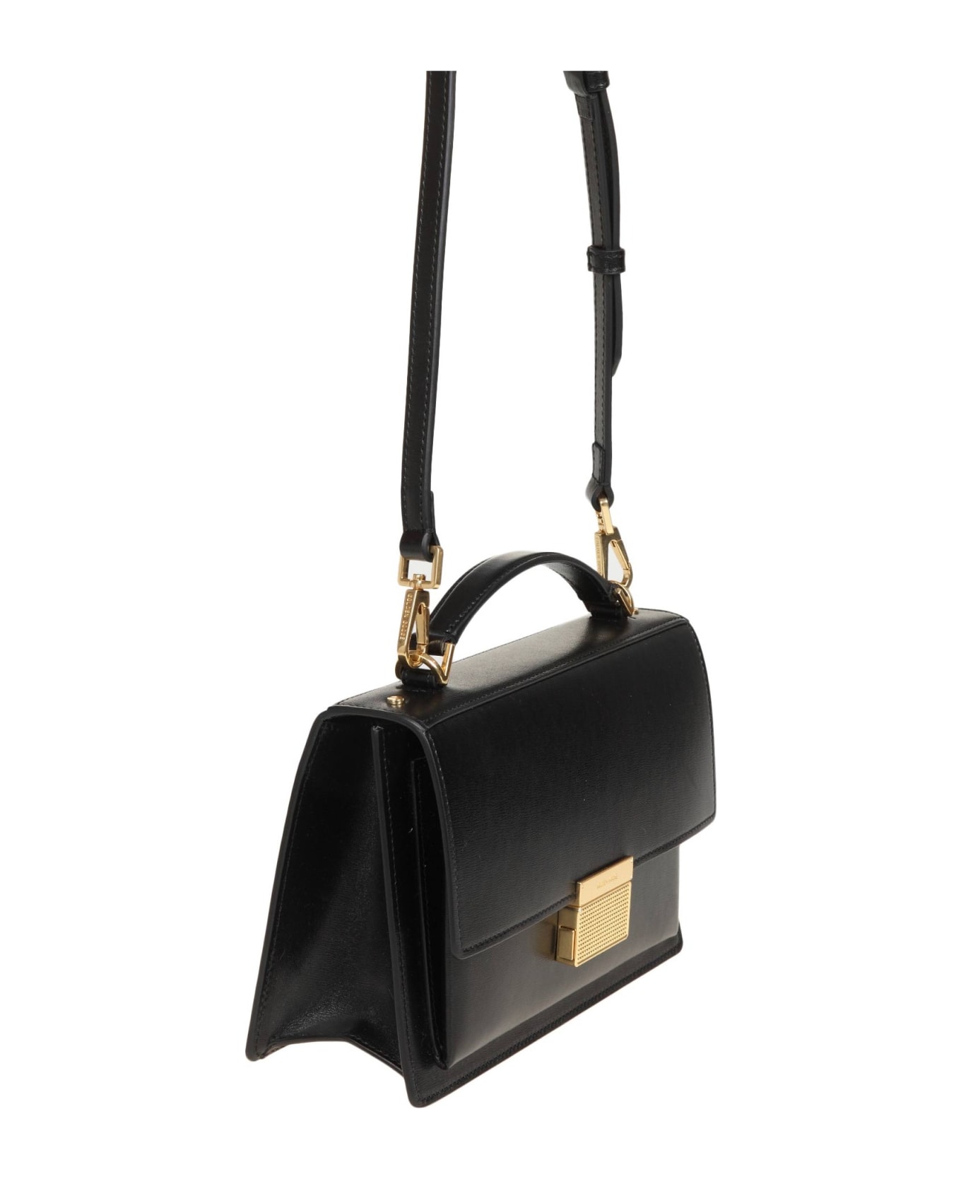 Golden Goose Venezia Handbag In Black Leather - Black