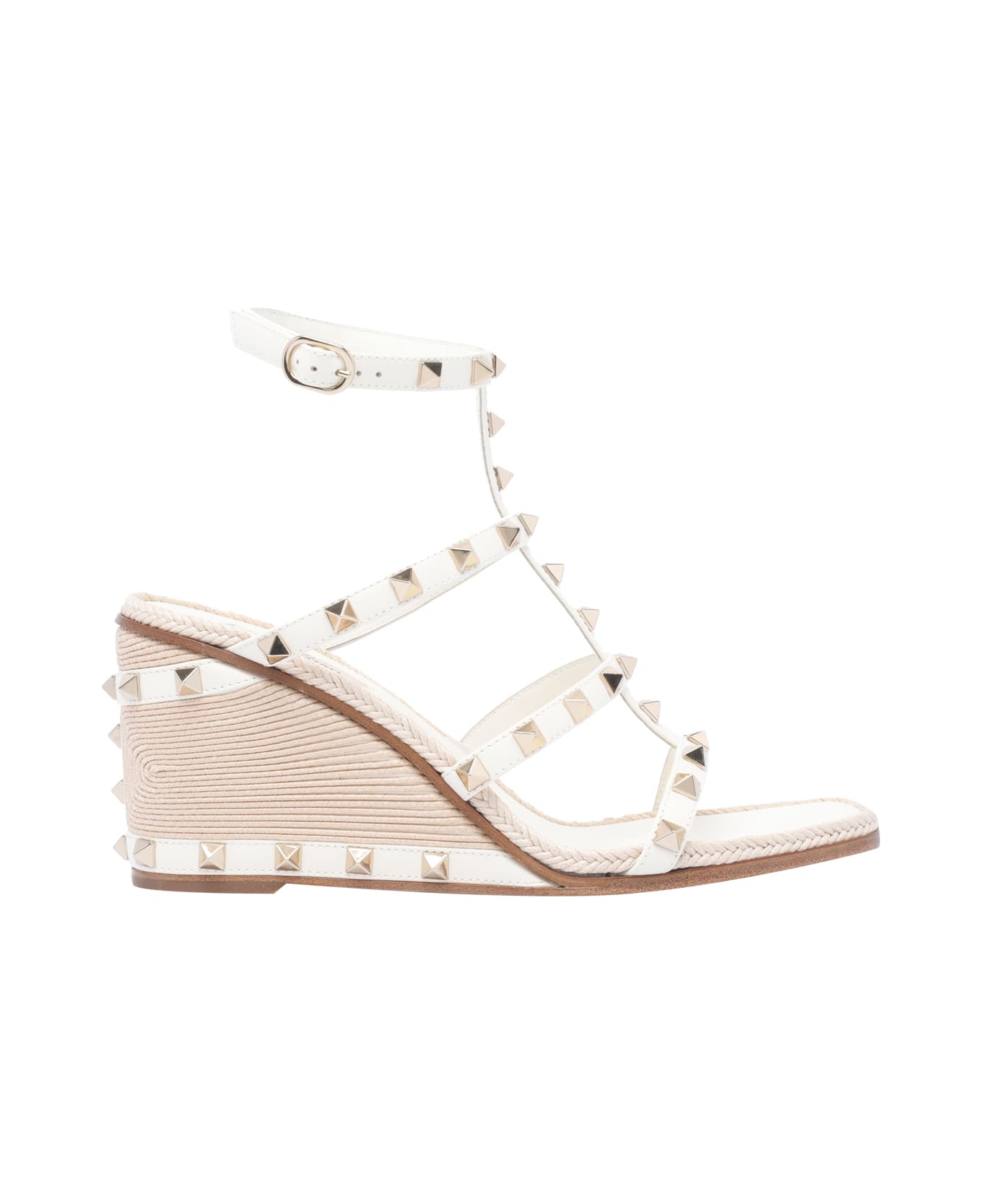 Valentino Garavani Rockstud Wedges - White