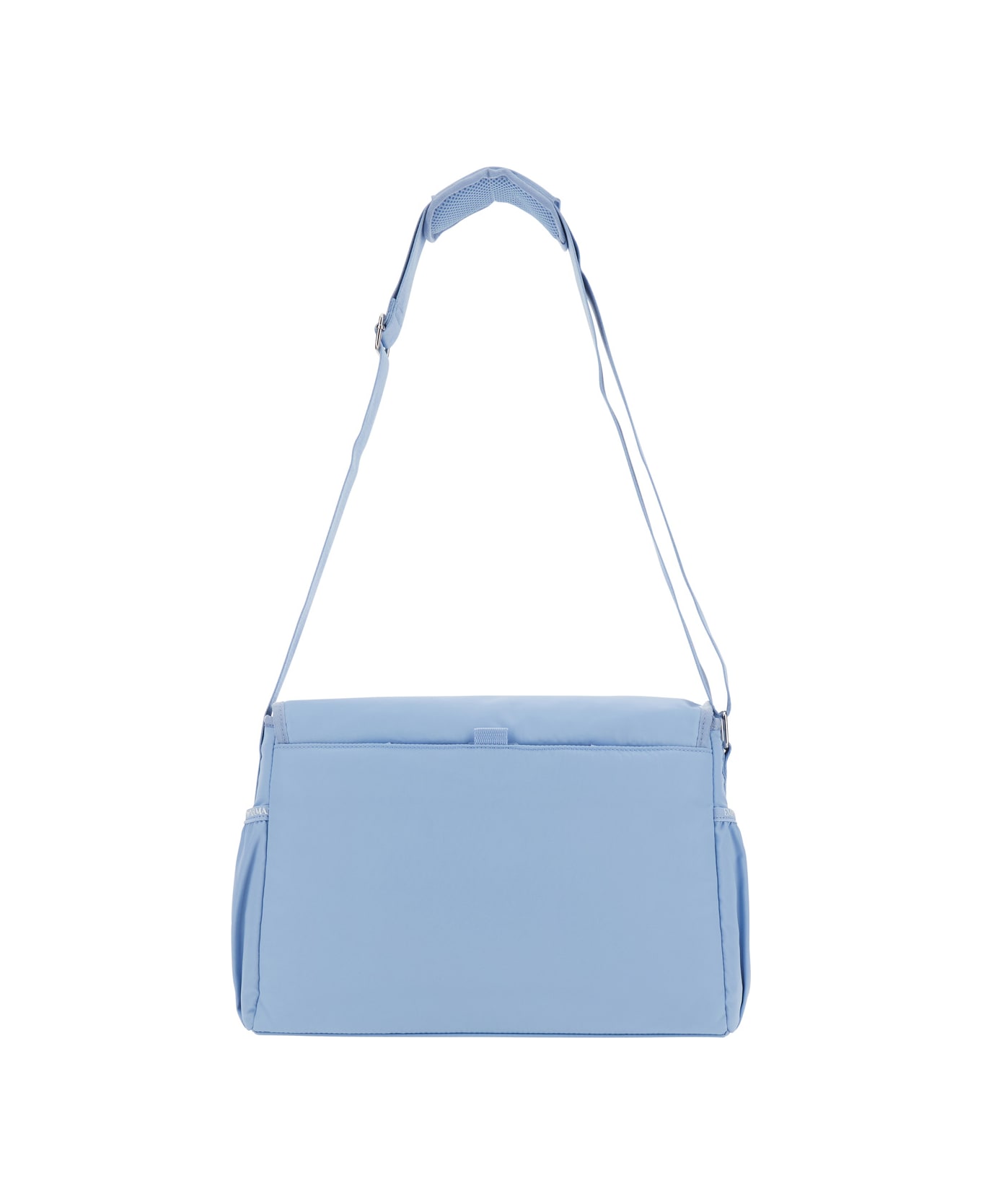 Emporio Armani Light Blue Crossbody Changing Bag With Adjustable Shoulder Strap And Logo Plaque On The Front In Tech Fabric Baby - Light blue
