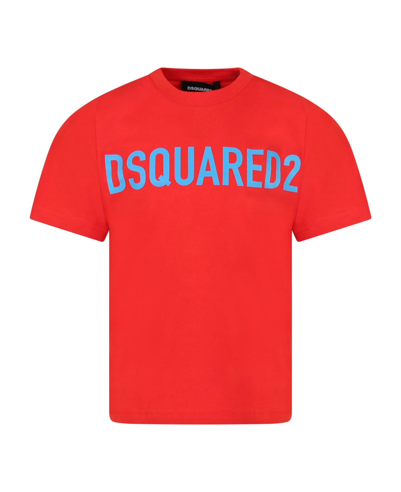 Dsquared2 Red T-shirt For Boy With Logo - Red