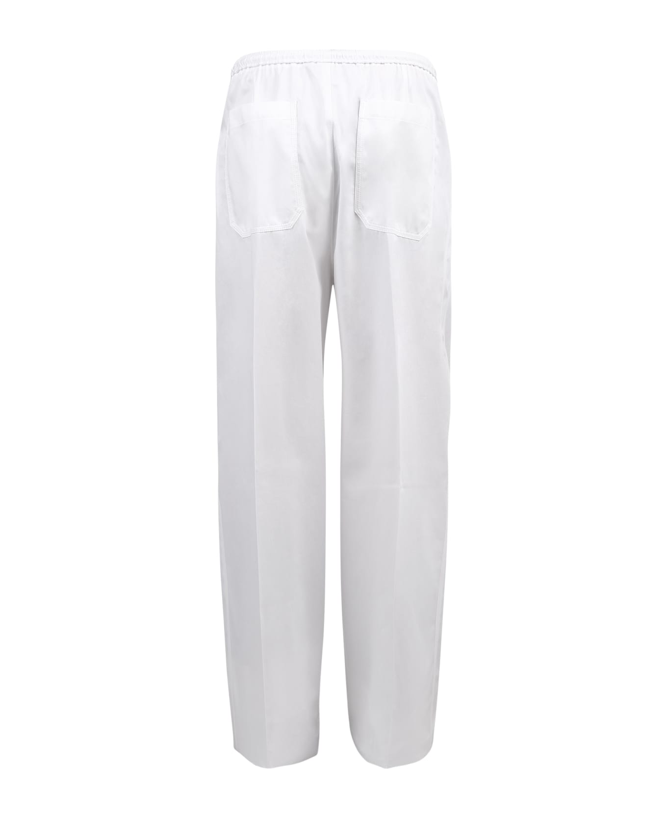 Valentino Cotton Trousers yoga - White