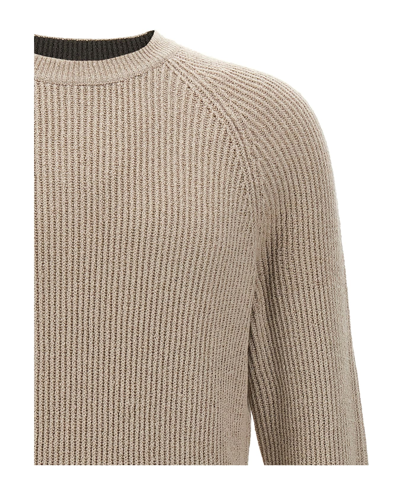 Brunello Cucinelli Ribbed Sweater - Beige