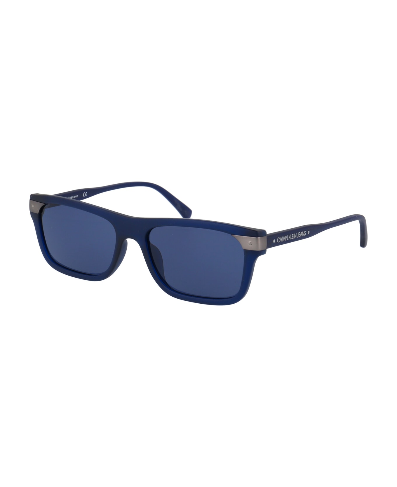 Calvin Klein Jeans Ckj20504s Sunglasses - 400 MATTE CRYSTAL BLUE サングラス
