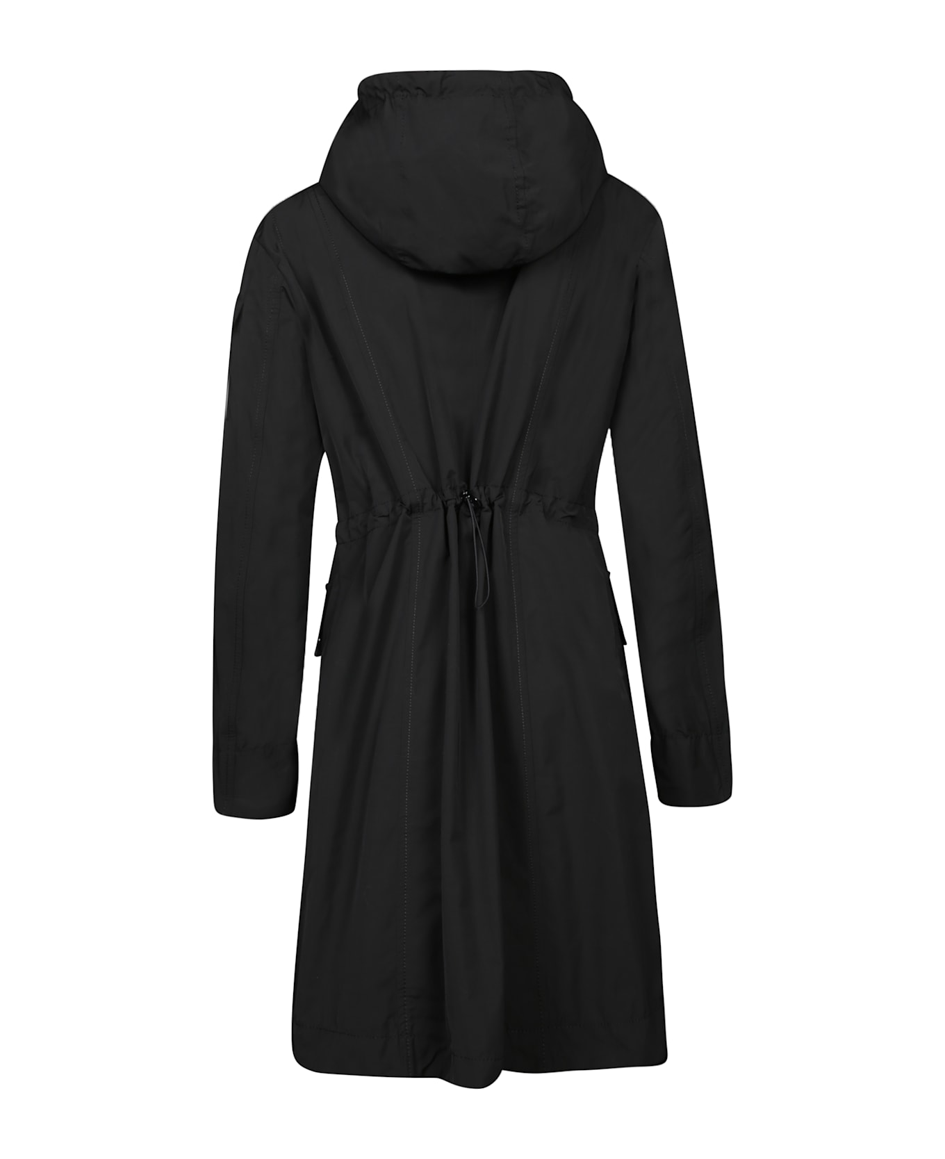 Moncler Laerte Long Parka Trench - Black