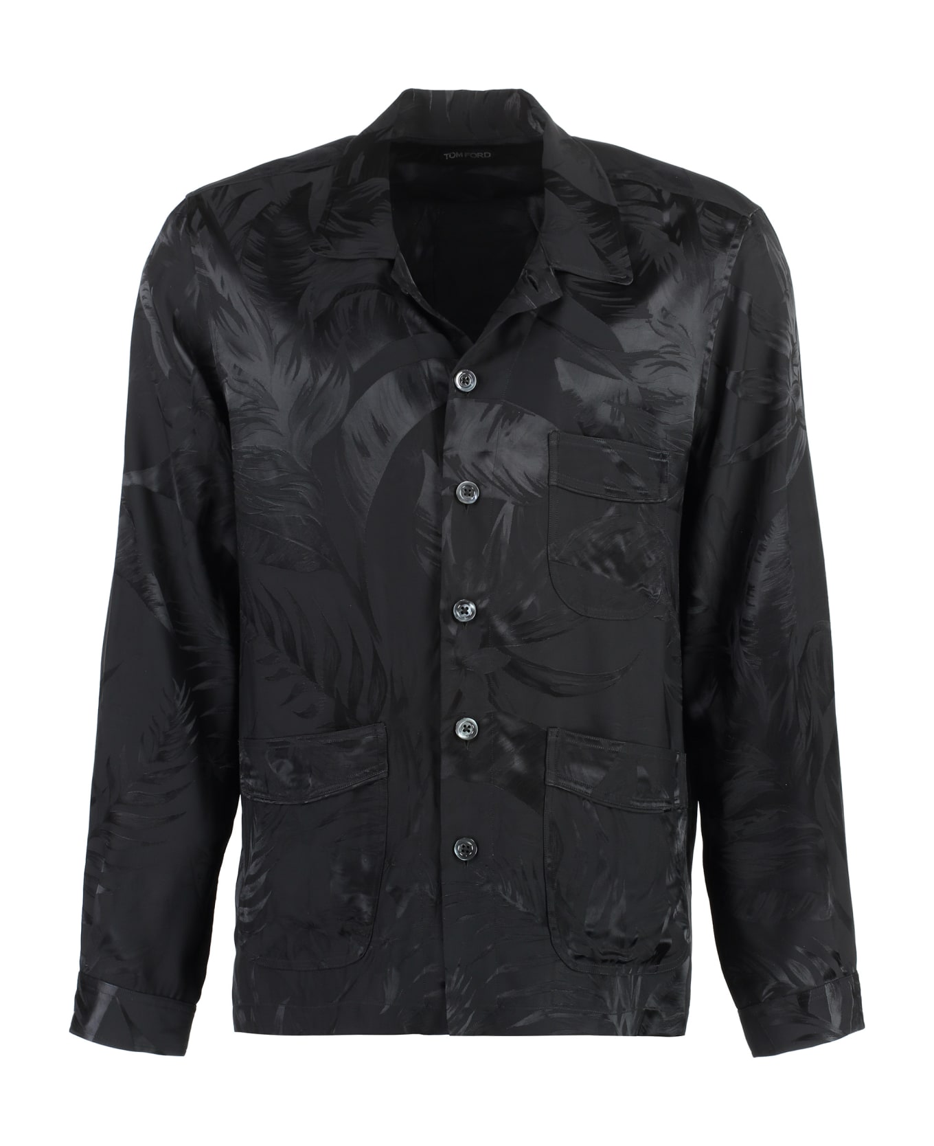 Tom Ford Printed Viscose Shirt - black シャツ
