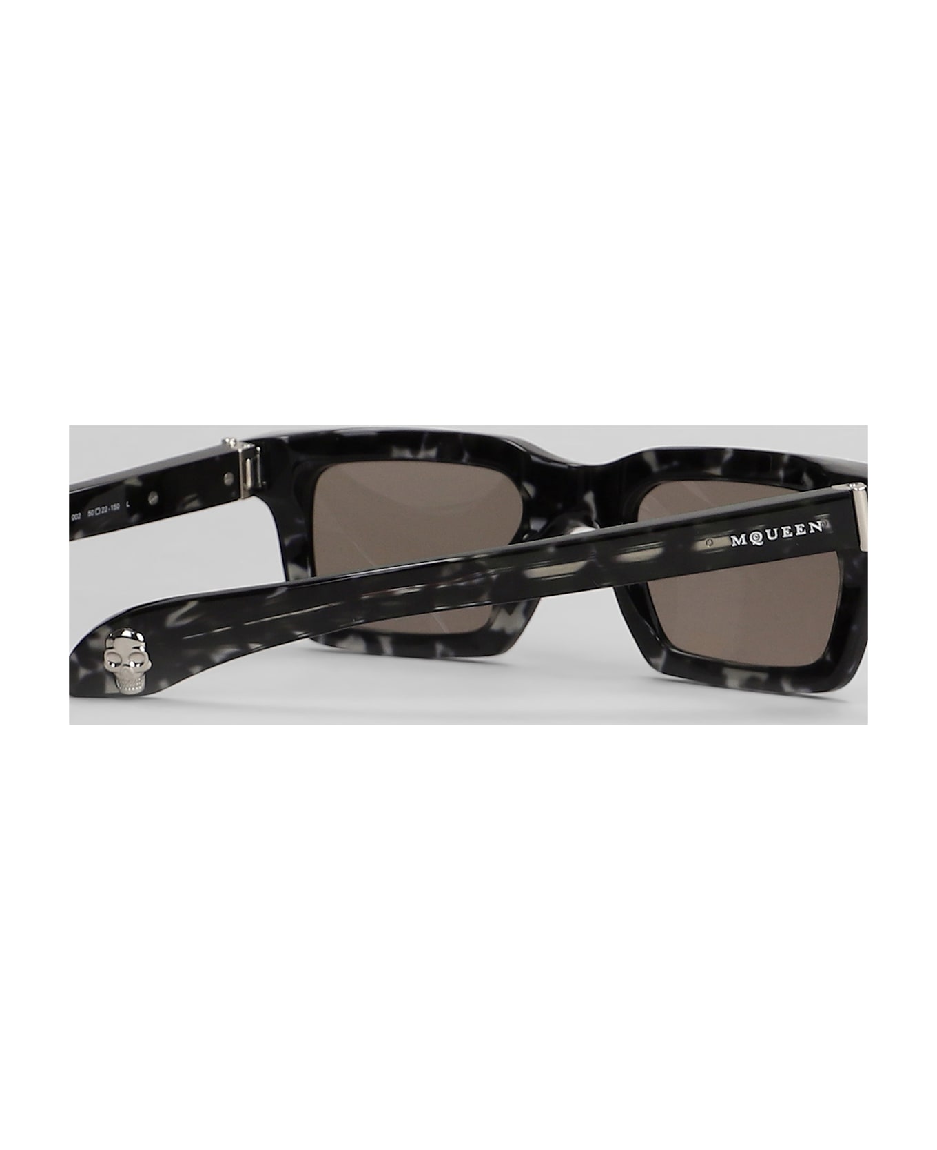 Alexander McQueen Sunglasses In Black Acetate - black