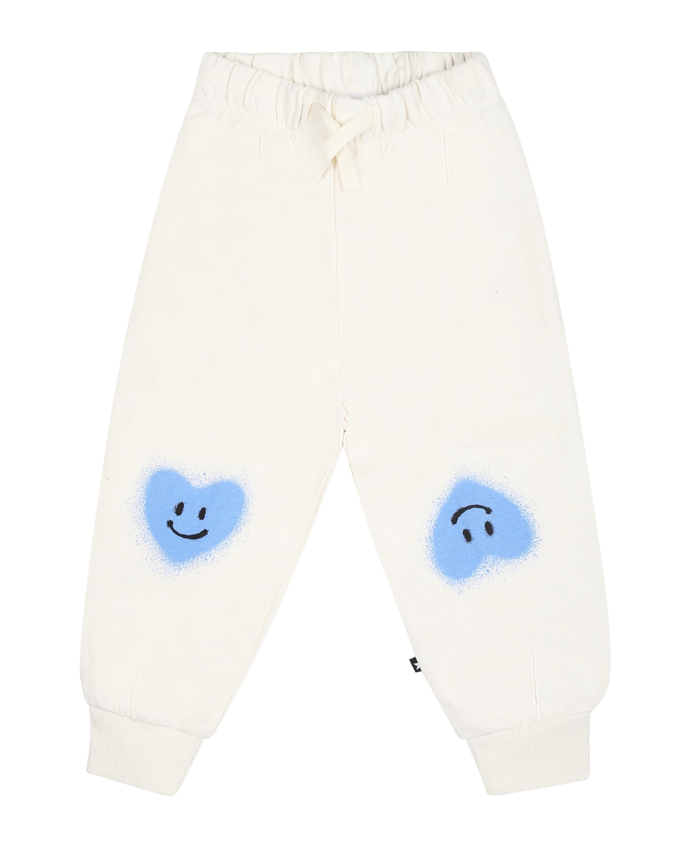 Molo White Sports Trousers For Babykids - White