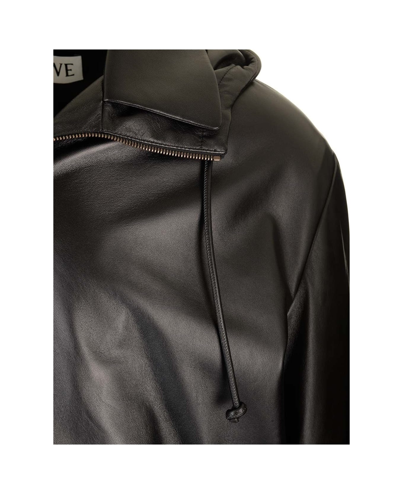 Loewe Logo Hooded Jacket - Black