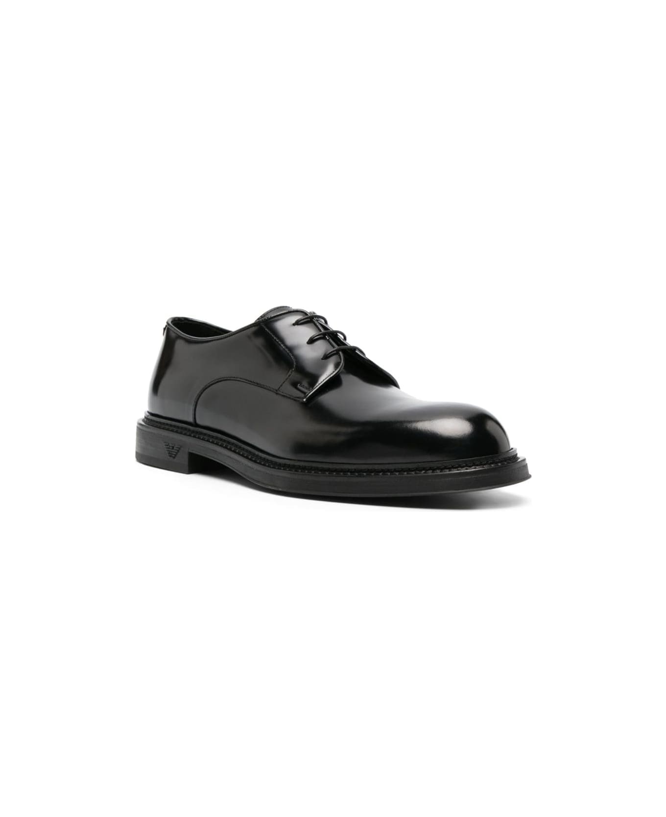 Emporio Armani Lace Up Shoes - Black