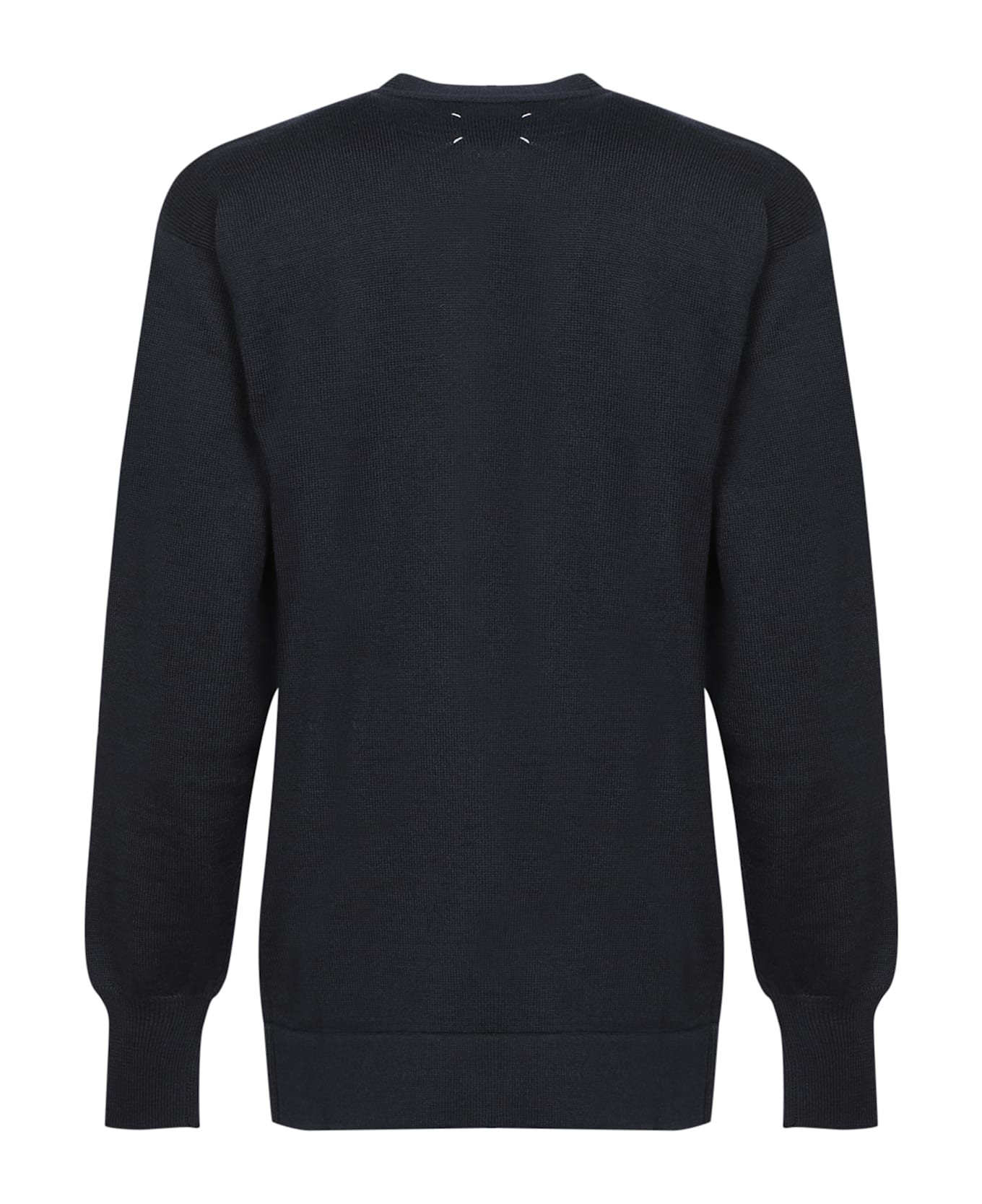 Maison Margiela Blue V-neck Cardigan - Blue