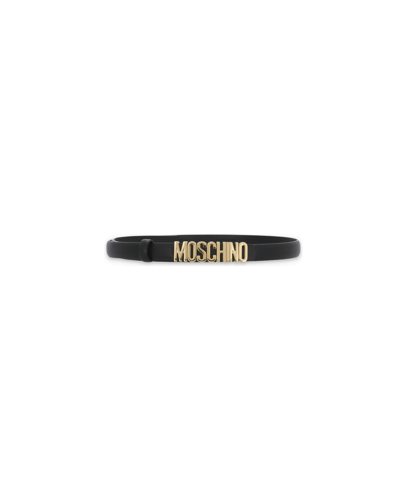 Moschino Leather Belt - Black ベルト