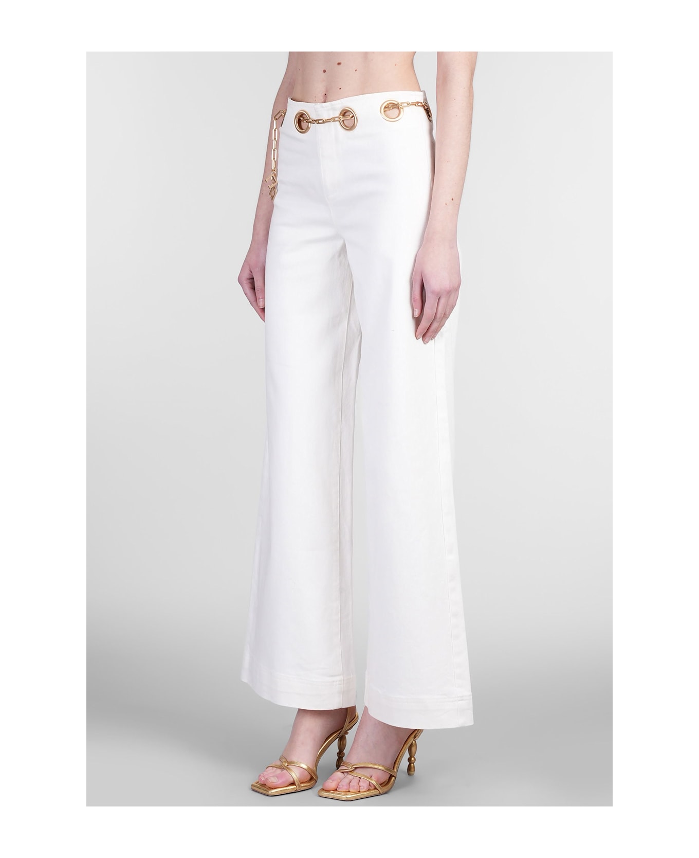 Cult Gaia Sydney Pants In White Cotton - white
