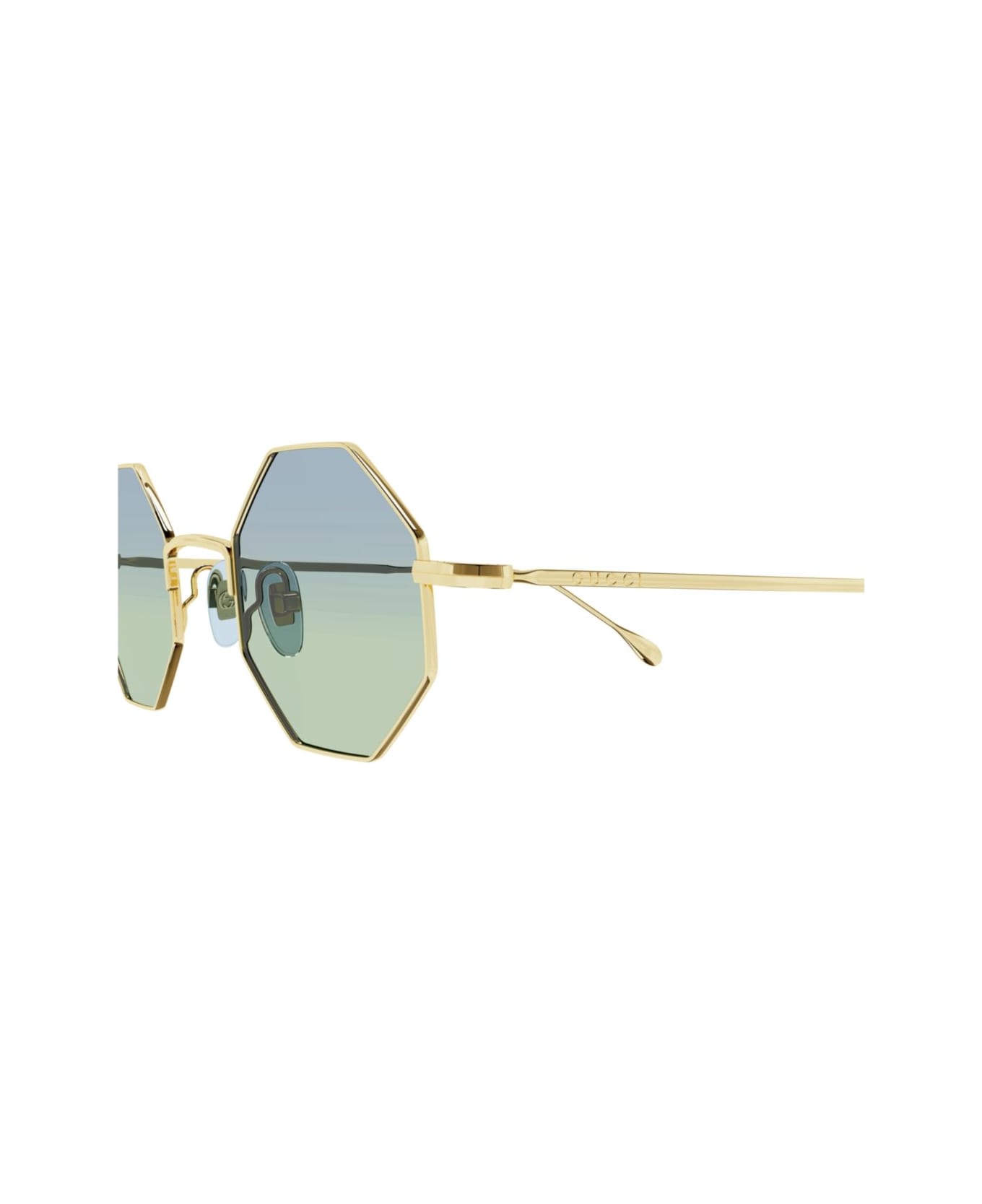 Gucci Eyewear Gg1814s-004gold-gold-light Blue - GOLD-GOLD-LIGHT BLUE