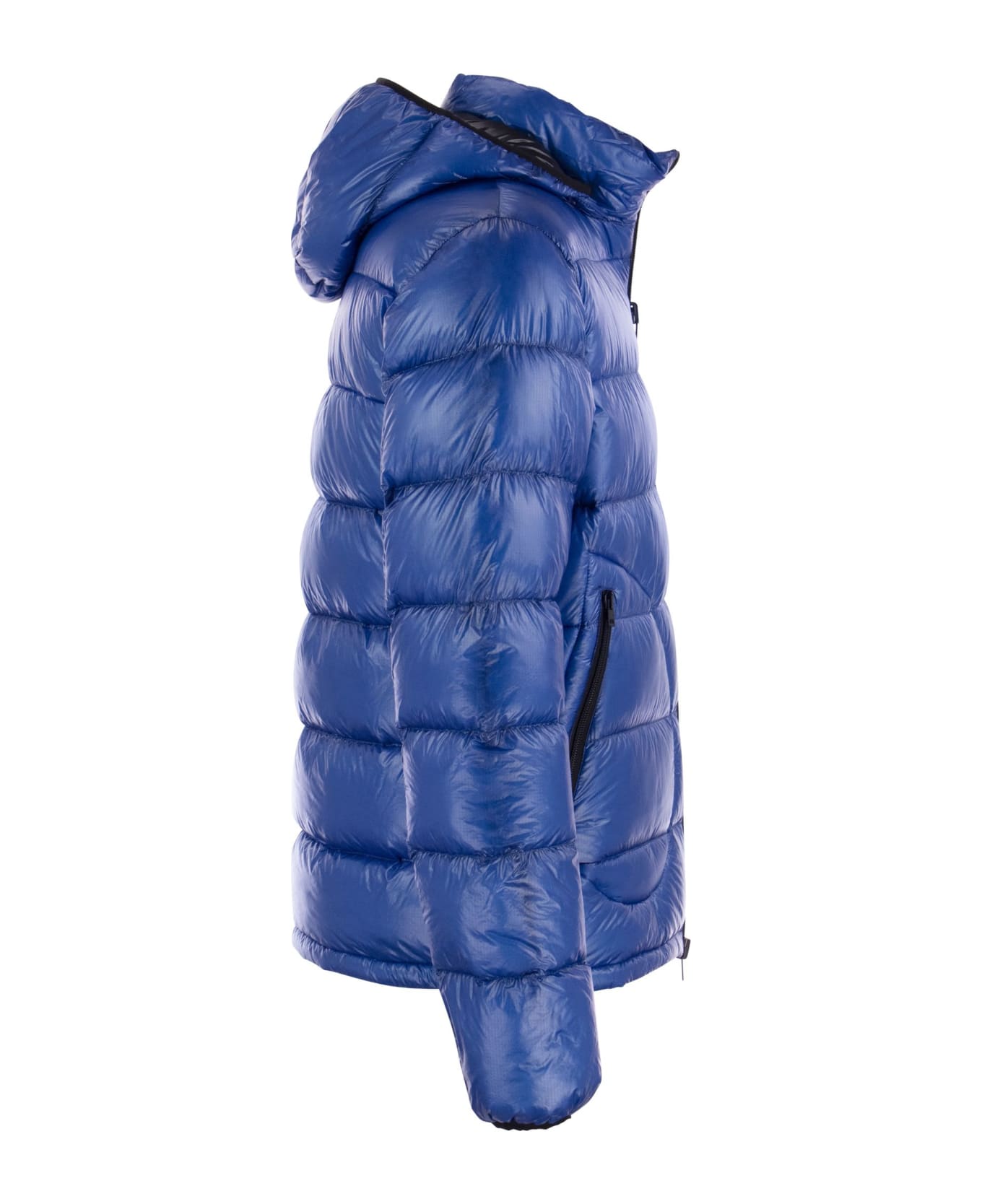 Herno Reversible Down Jacket With Hood - Bluette