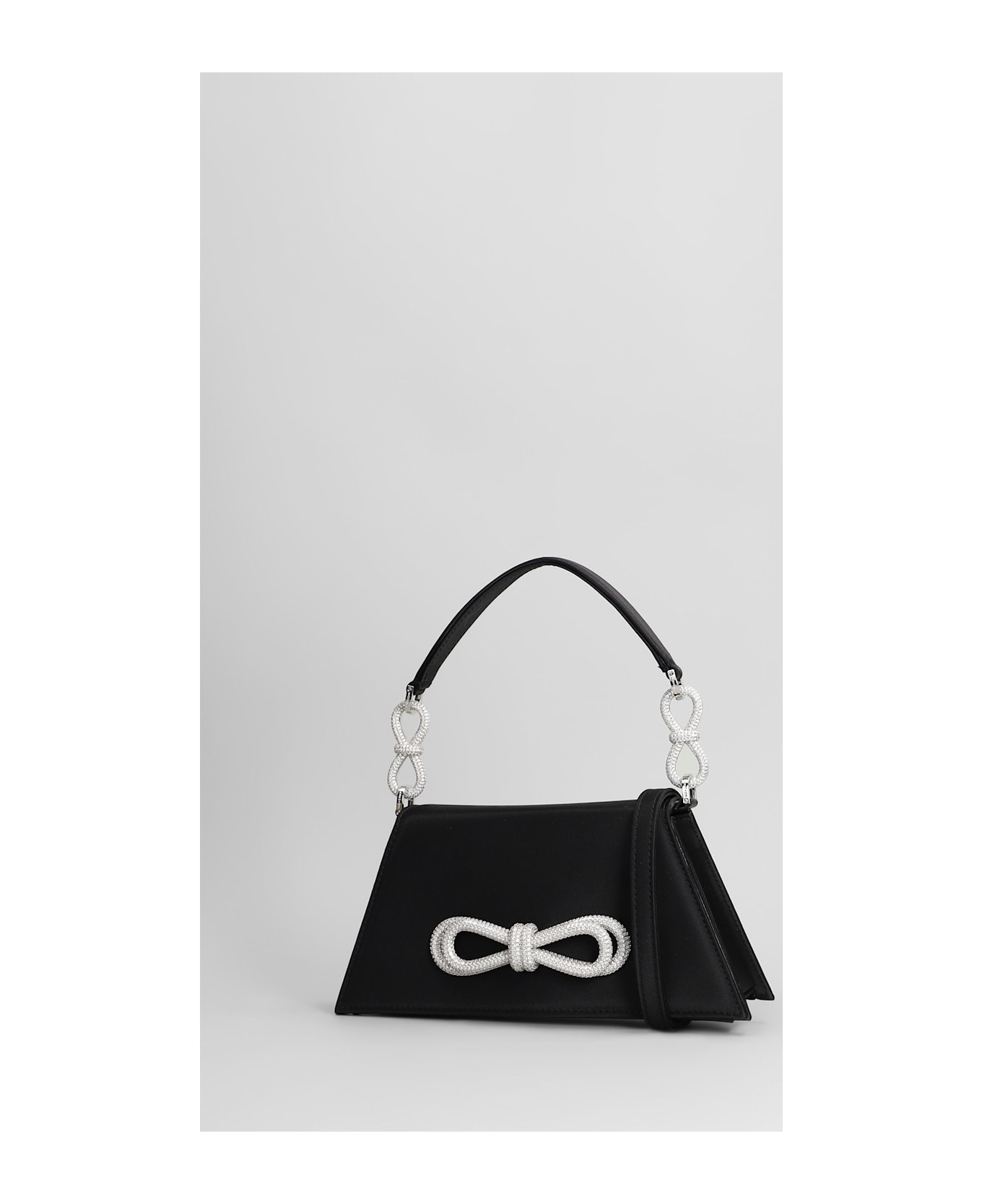 Mach 
Mach Samantha Shoulder Bag In Black Silk - black