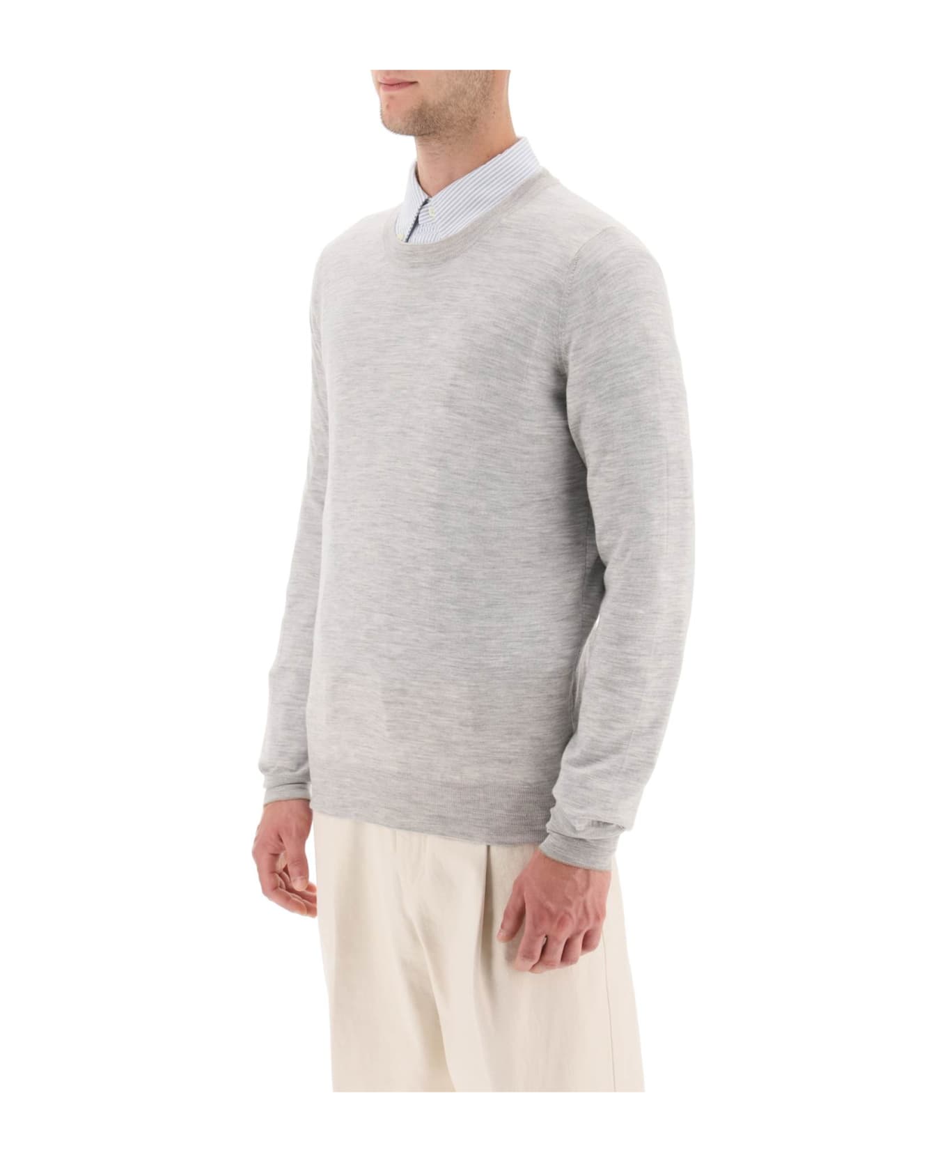 Brunello Cucinelli Cashmere Sweater - CIOTTOLO BROWN (Grey) ニットウェア
